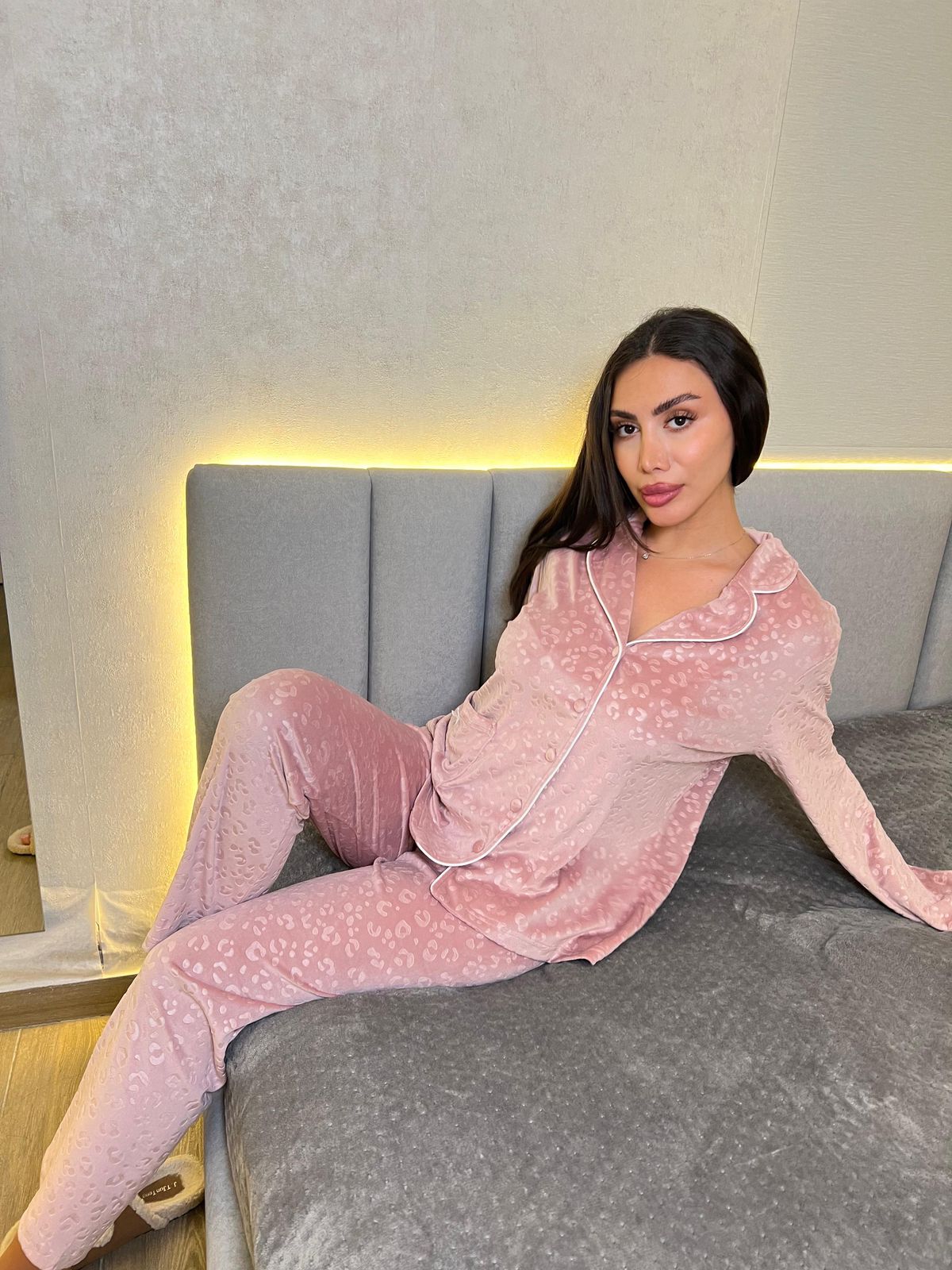 Dream Fleece Button-Up Pants Pajama Set