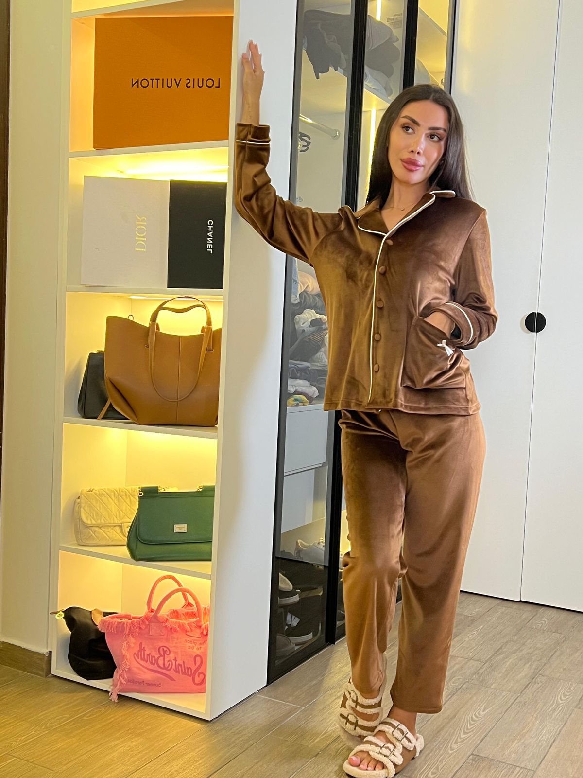 Dream Fleece Button-Up Pants Pajama Set