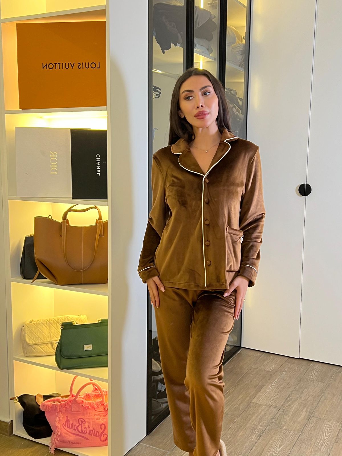 Dream Fleece Button-Up Pants Pajama Set