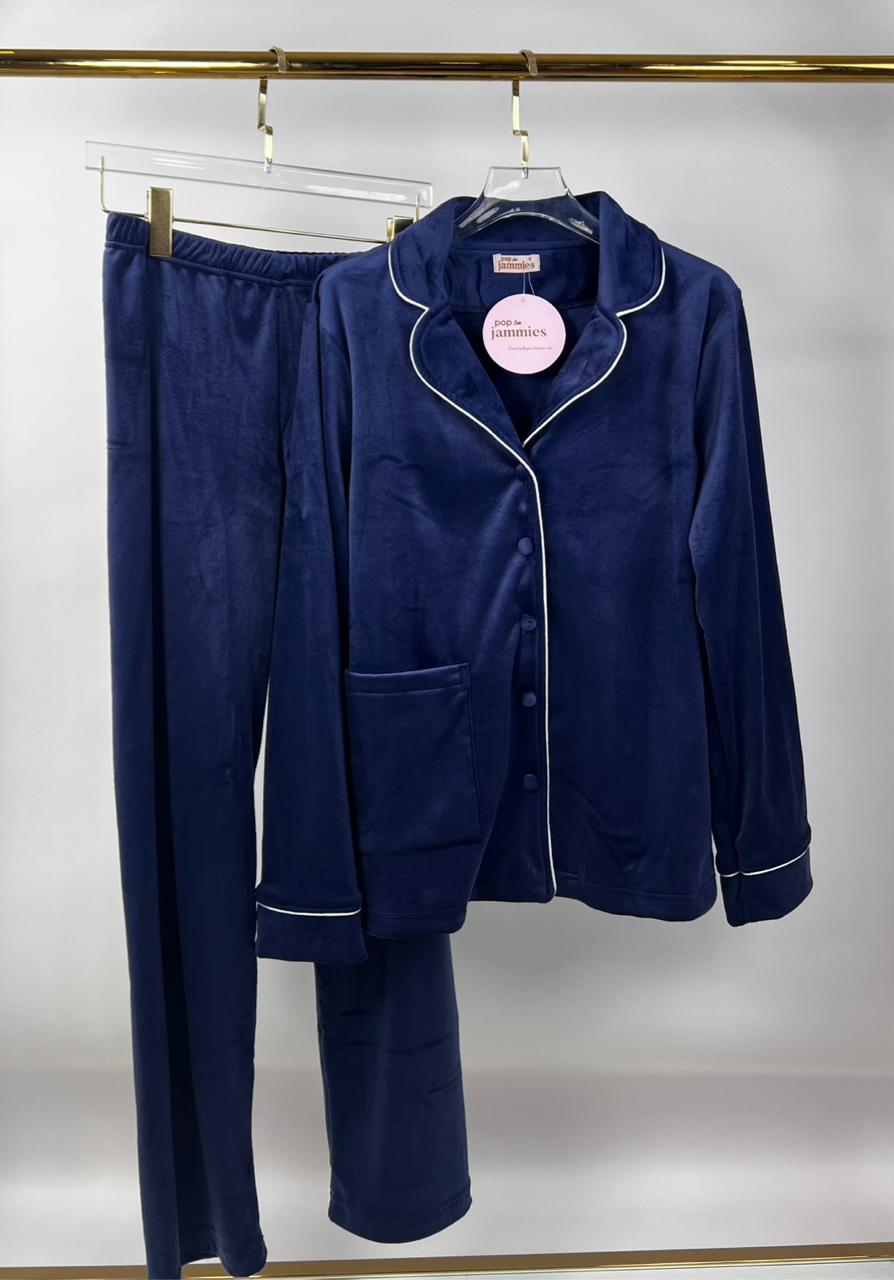 Dream Fleece Button-Up Pants Pajama Set