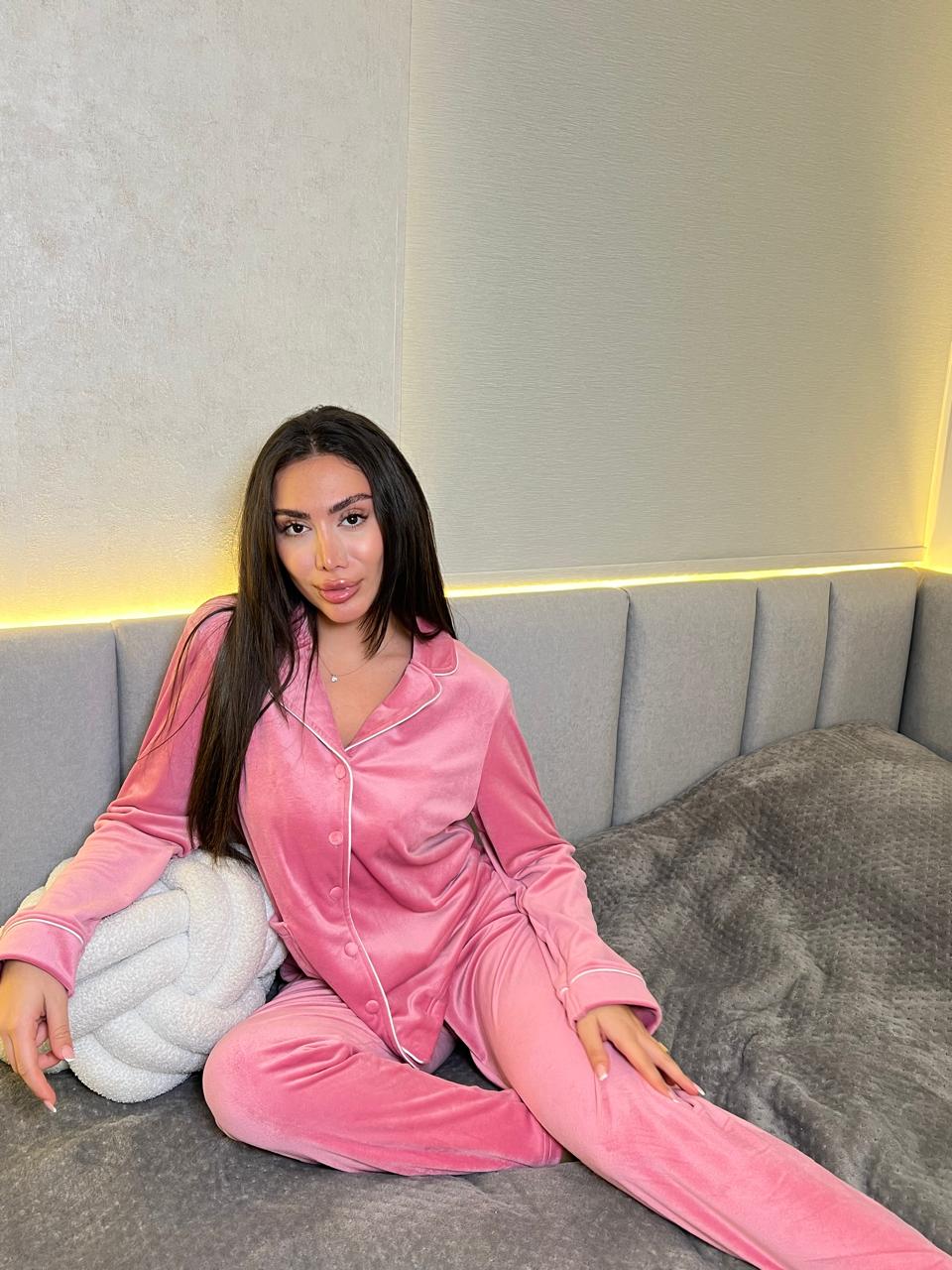 Dream Fleece Button-Up Pants Pajama Set