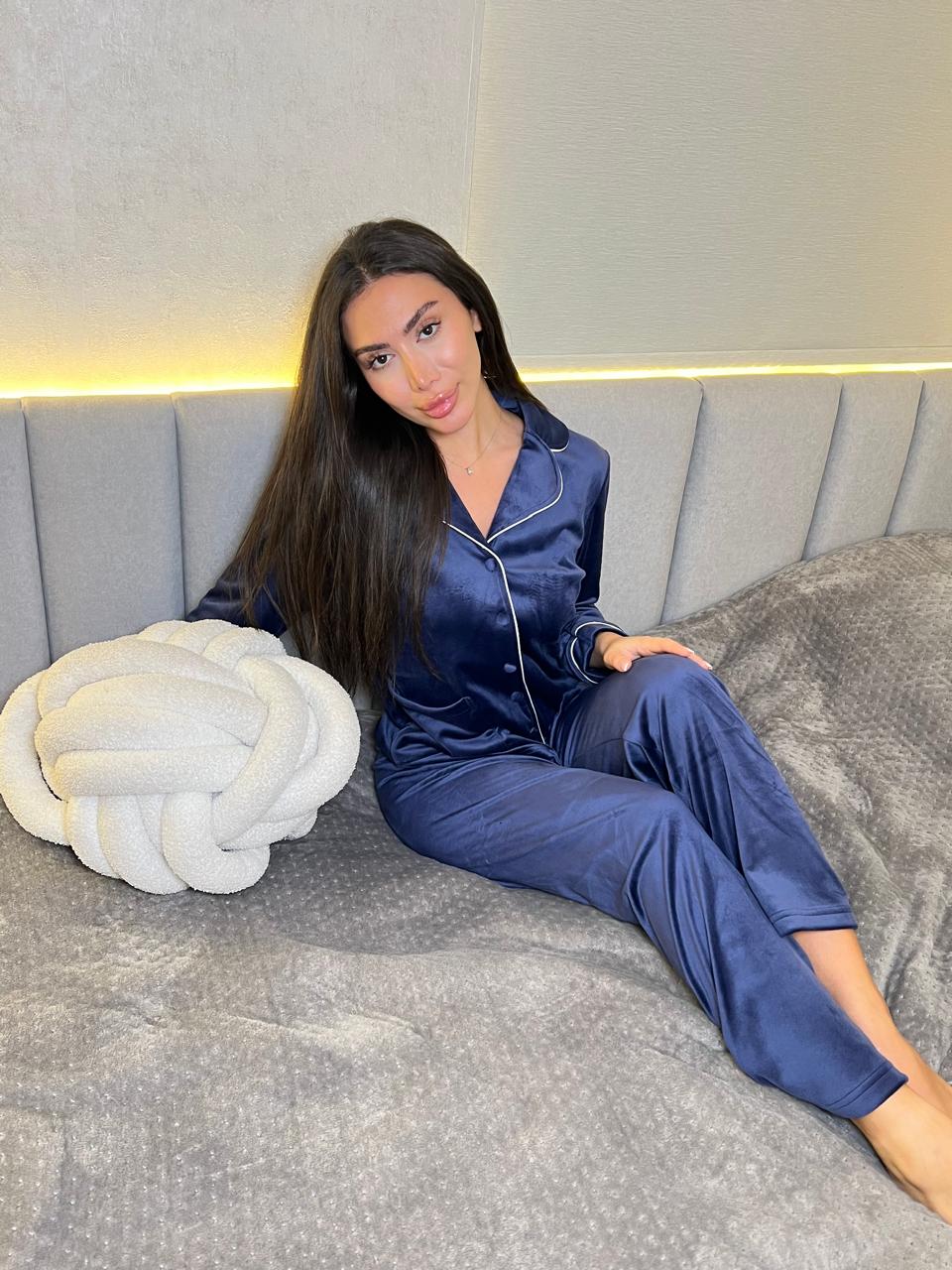 Dream Fleece Button-Up Pants Pajama Set