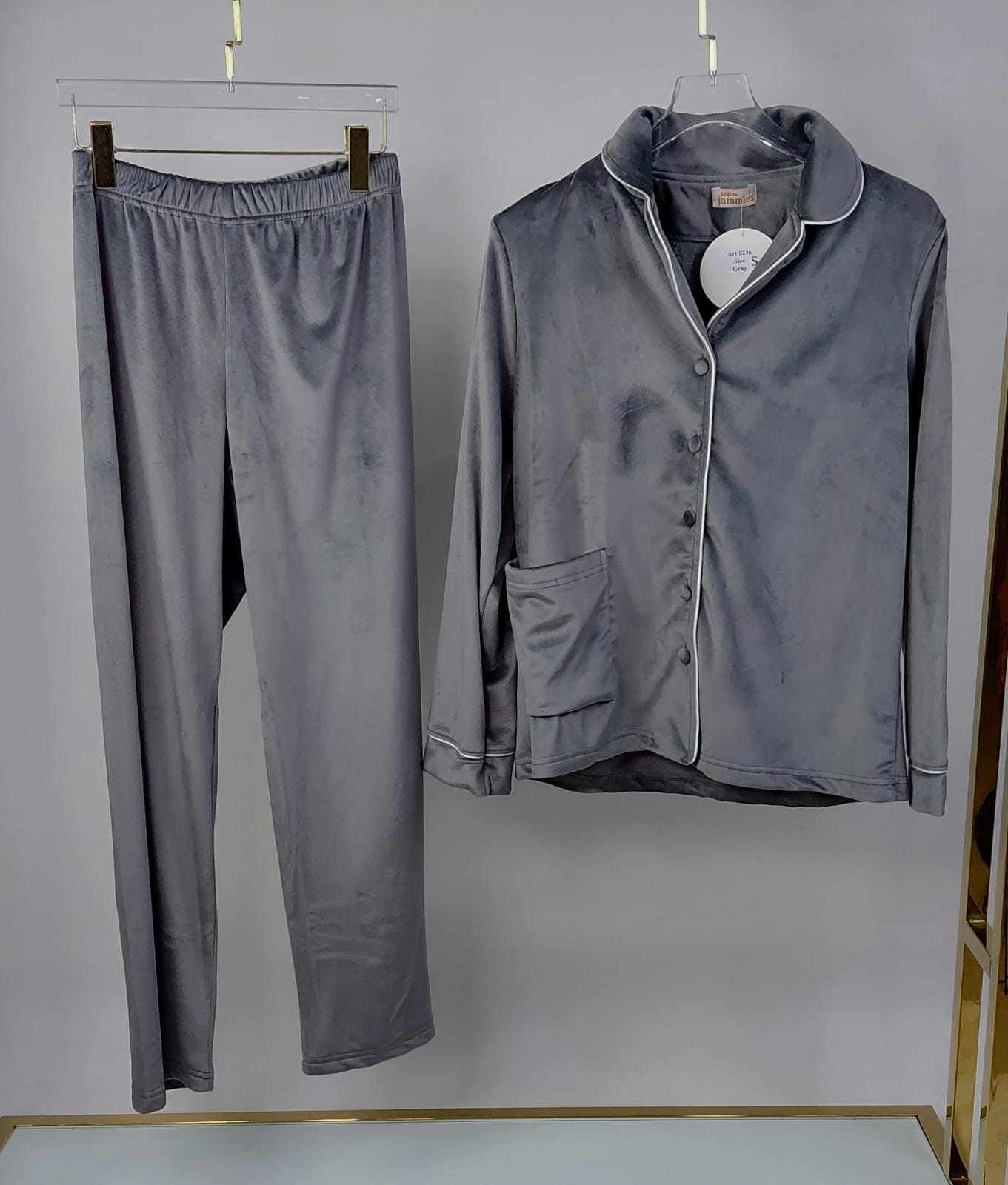Dream Fleece Button-Up Pants Pajama Set