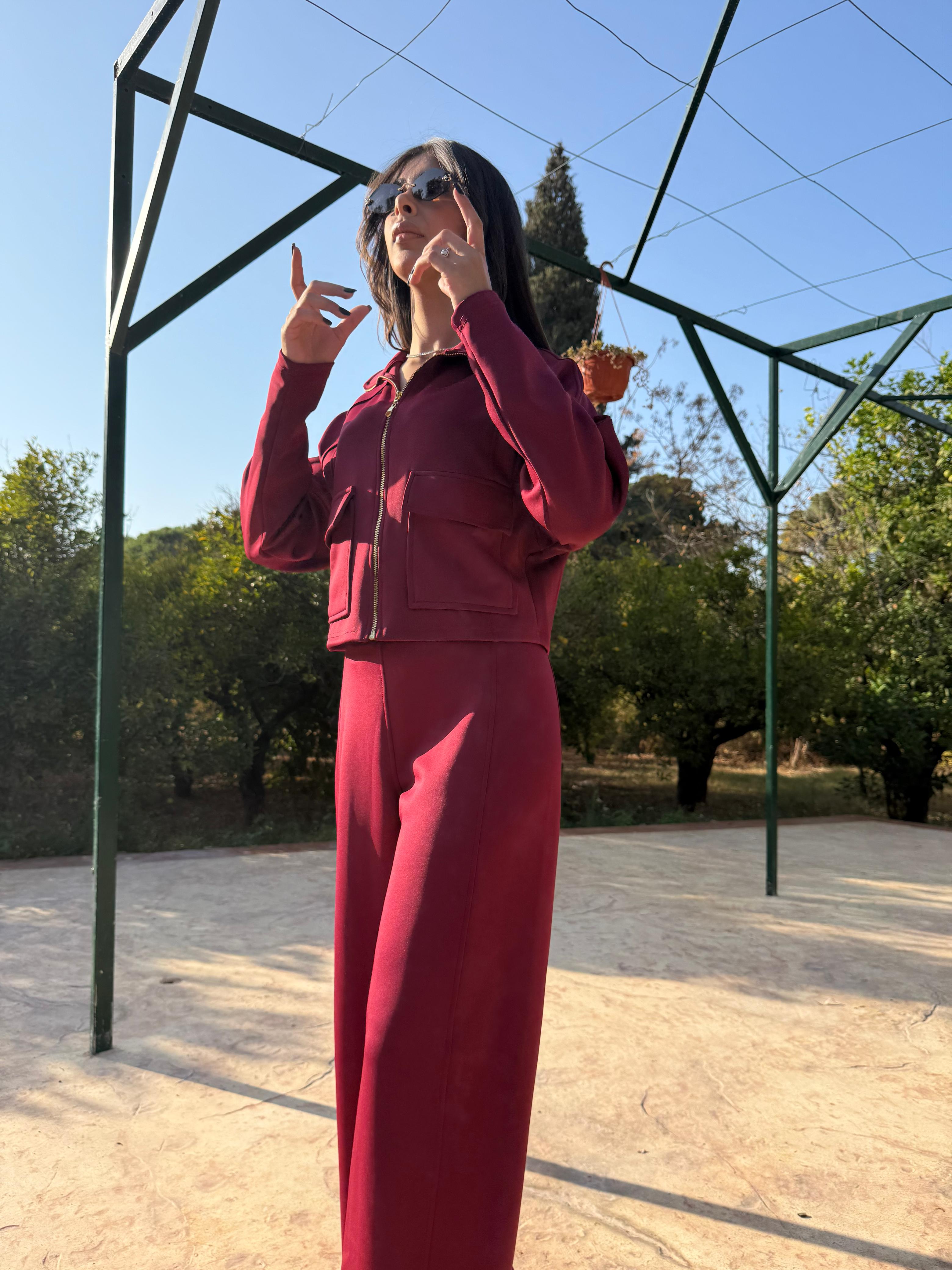 Utility Cropped Jogging Set