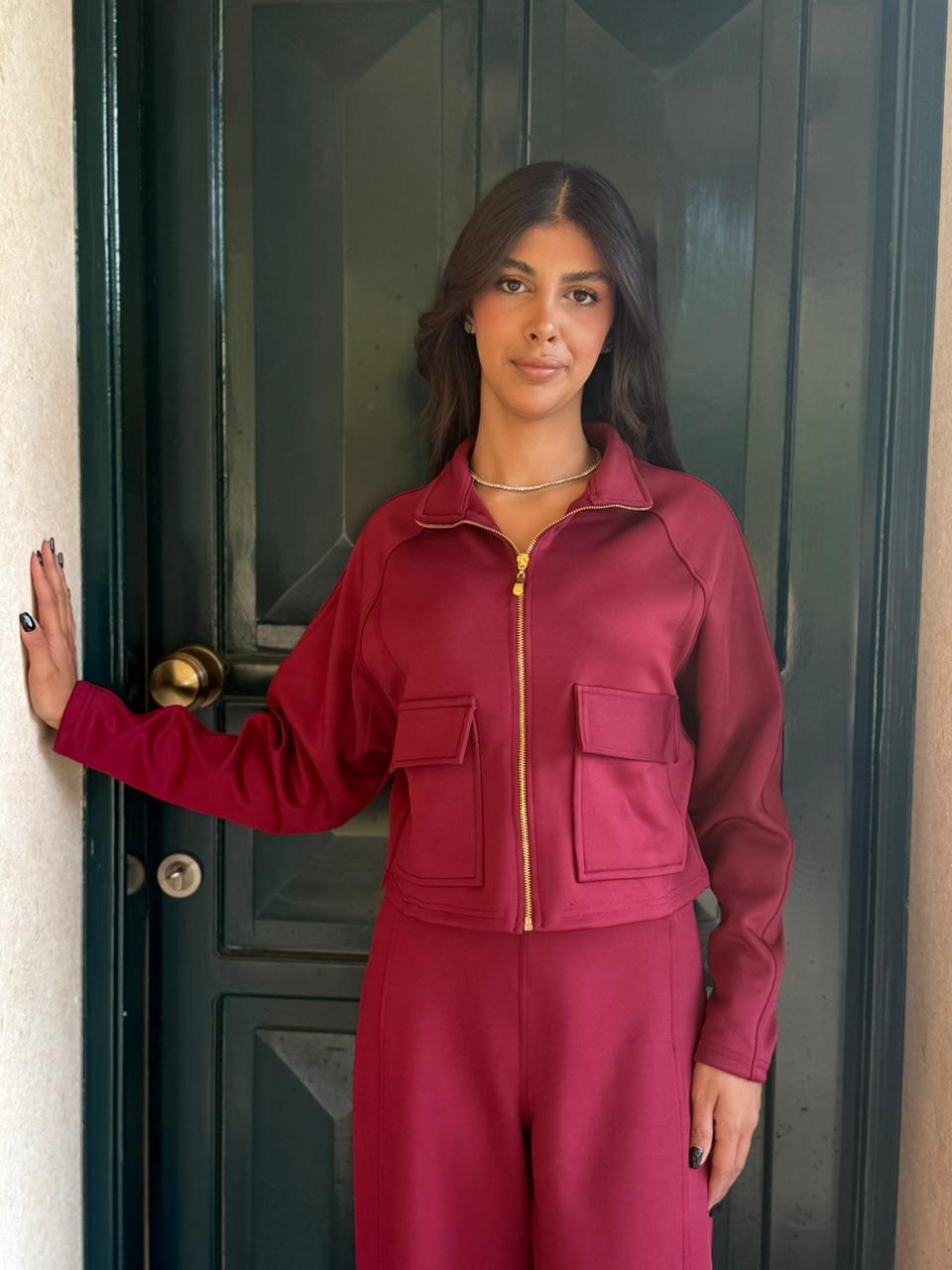 Utility Cropped Jogging Set