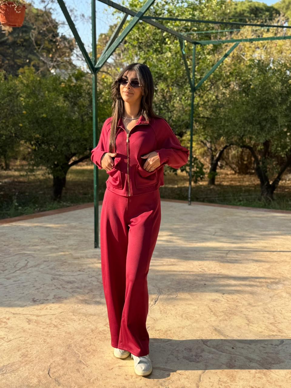 Utility Cropped Jogging Set