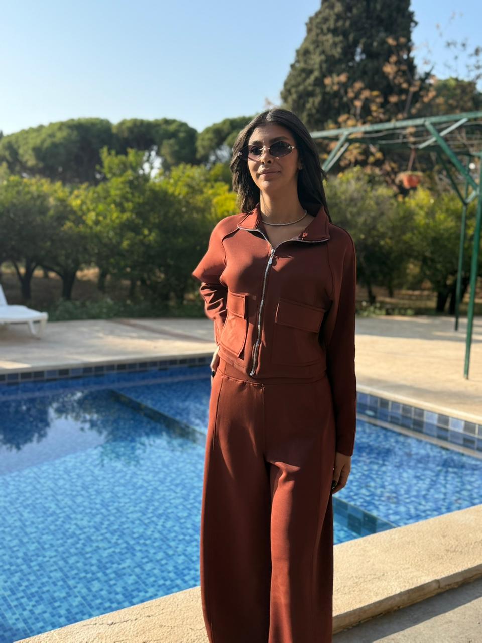 Utility Cropped Jogging Set