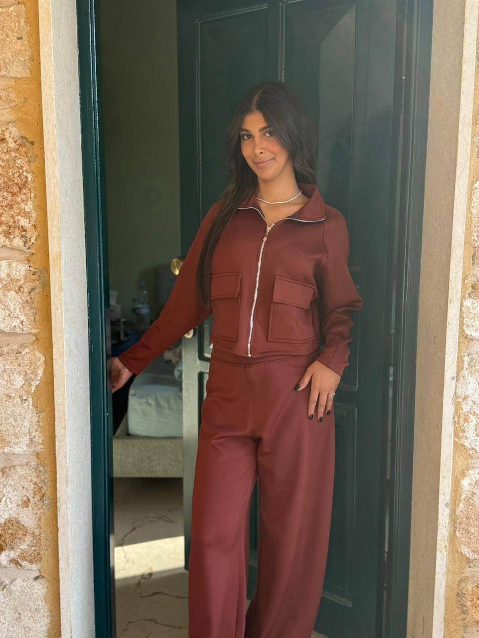 Utility Cropped Jogging Set