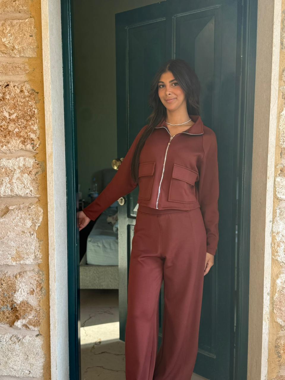 Utility Cropped Jogging Set