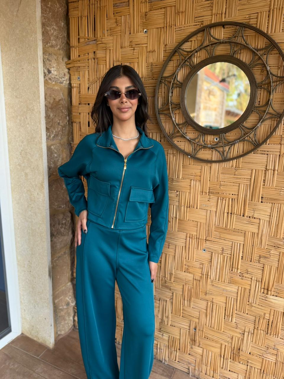 Utility Cropped Jogging Set