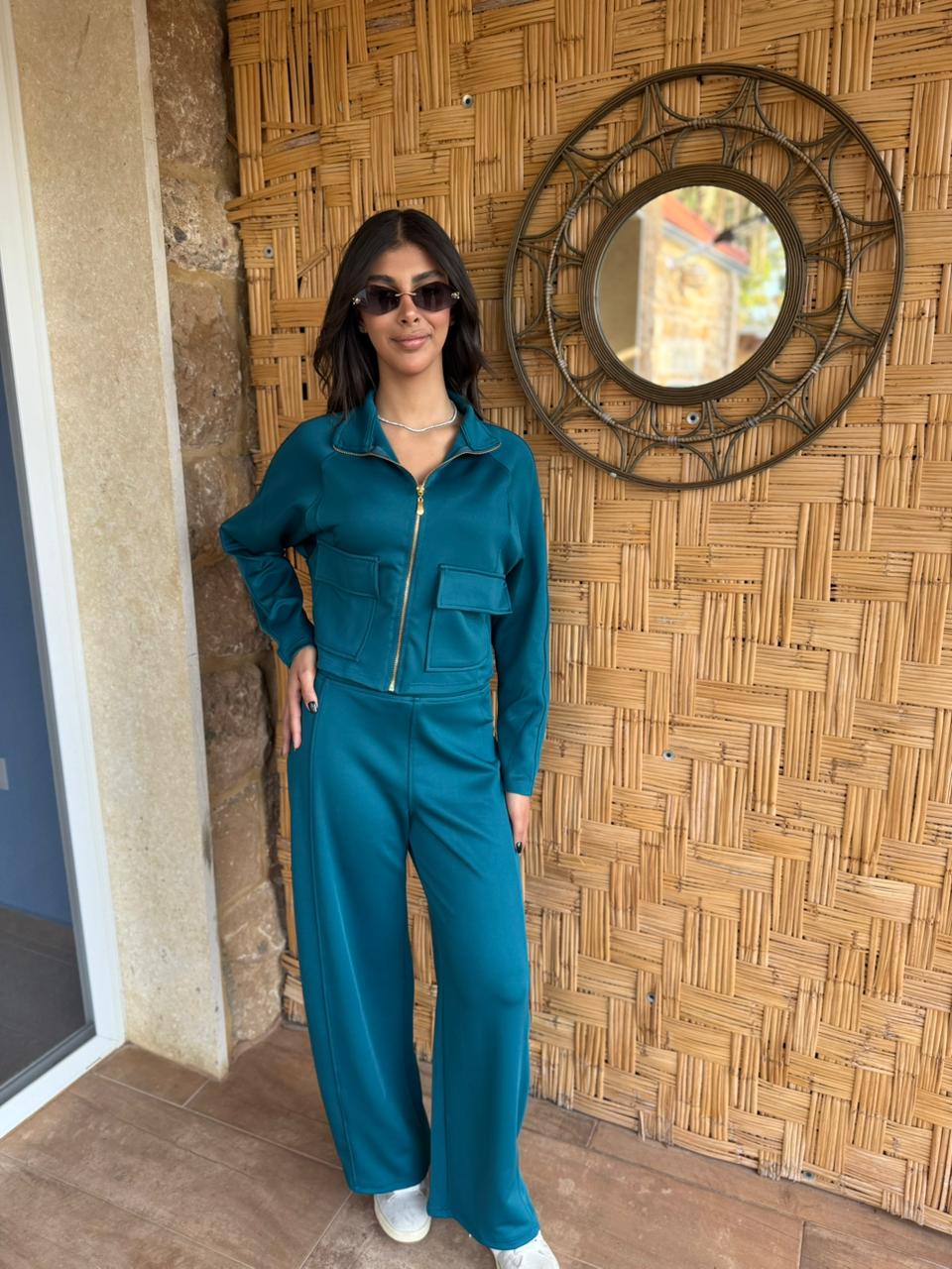 Utility Cropped Jogging Set