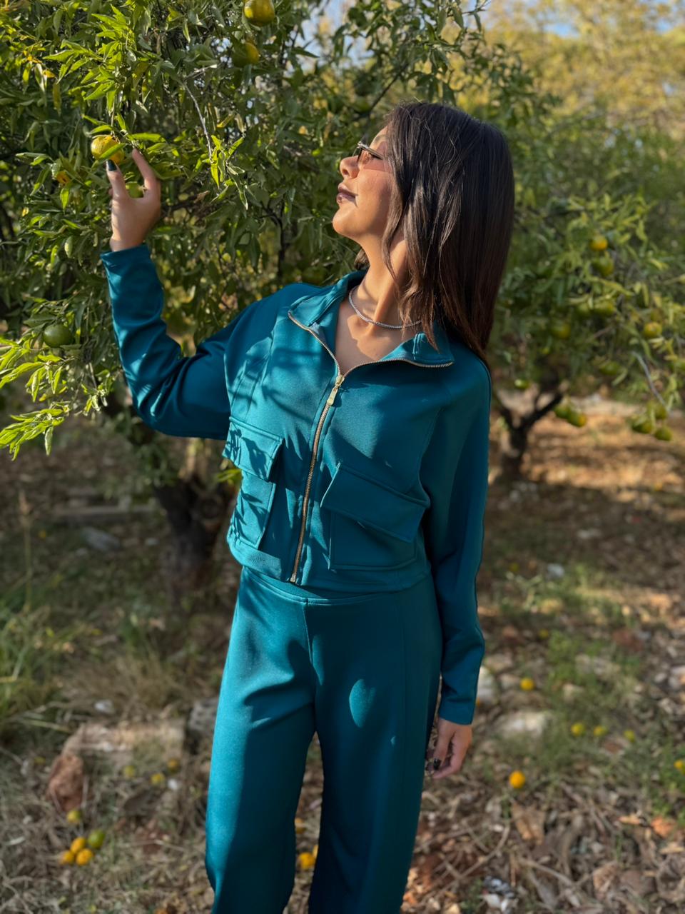 Utility Cropped Jogging Set