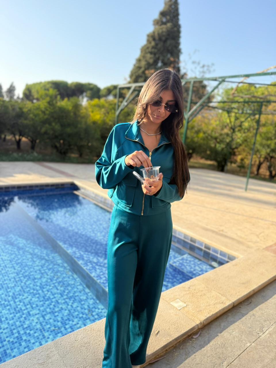 Utility Cropped Jogging Set