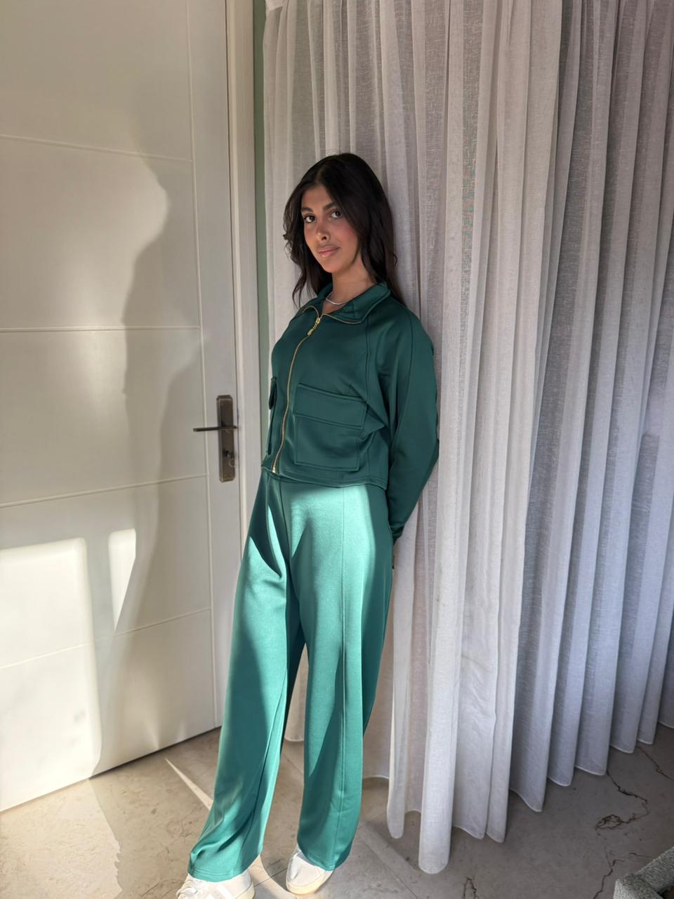 Utility Cropped Jogging Set