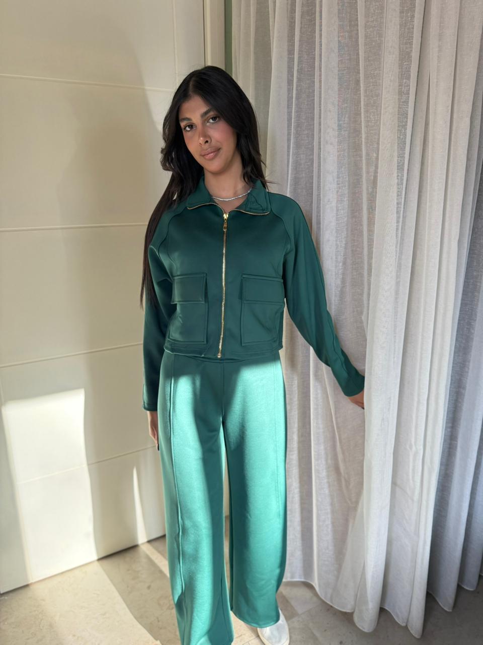 Utility Cropped Jogging Set