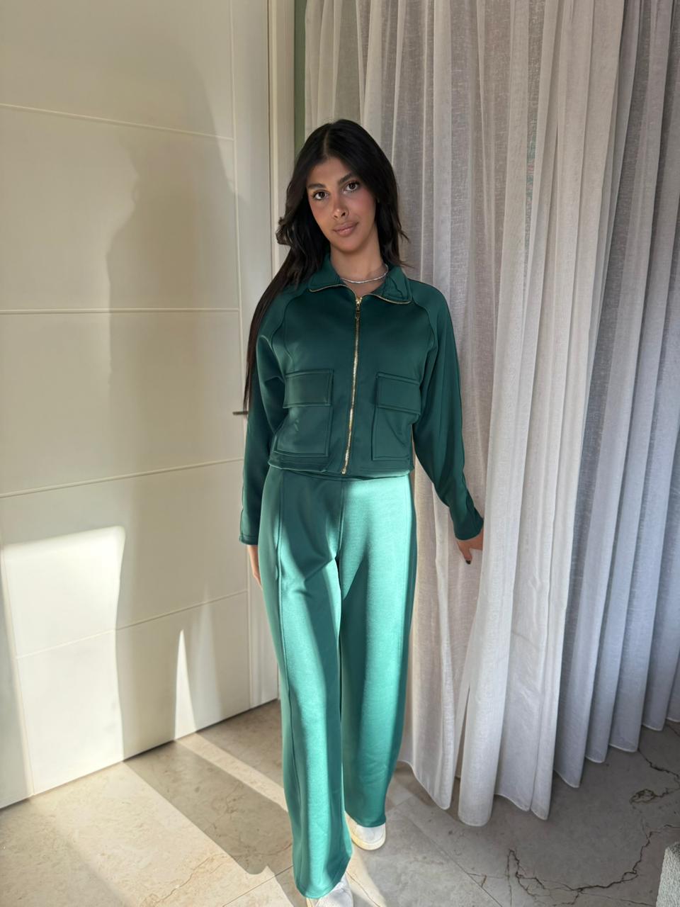 Utility Cropped Jogging Set