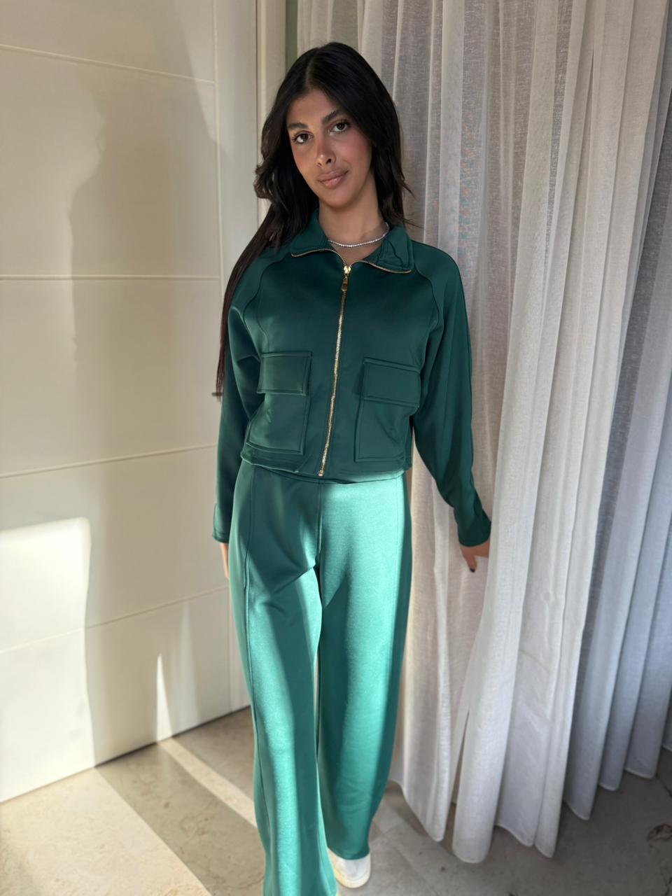 Utility Cropped Jogging Set