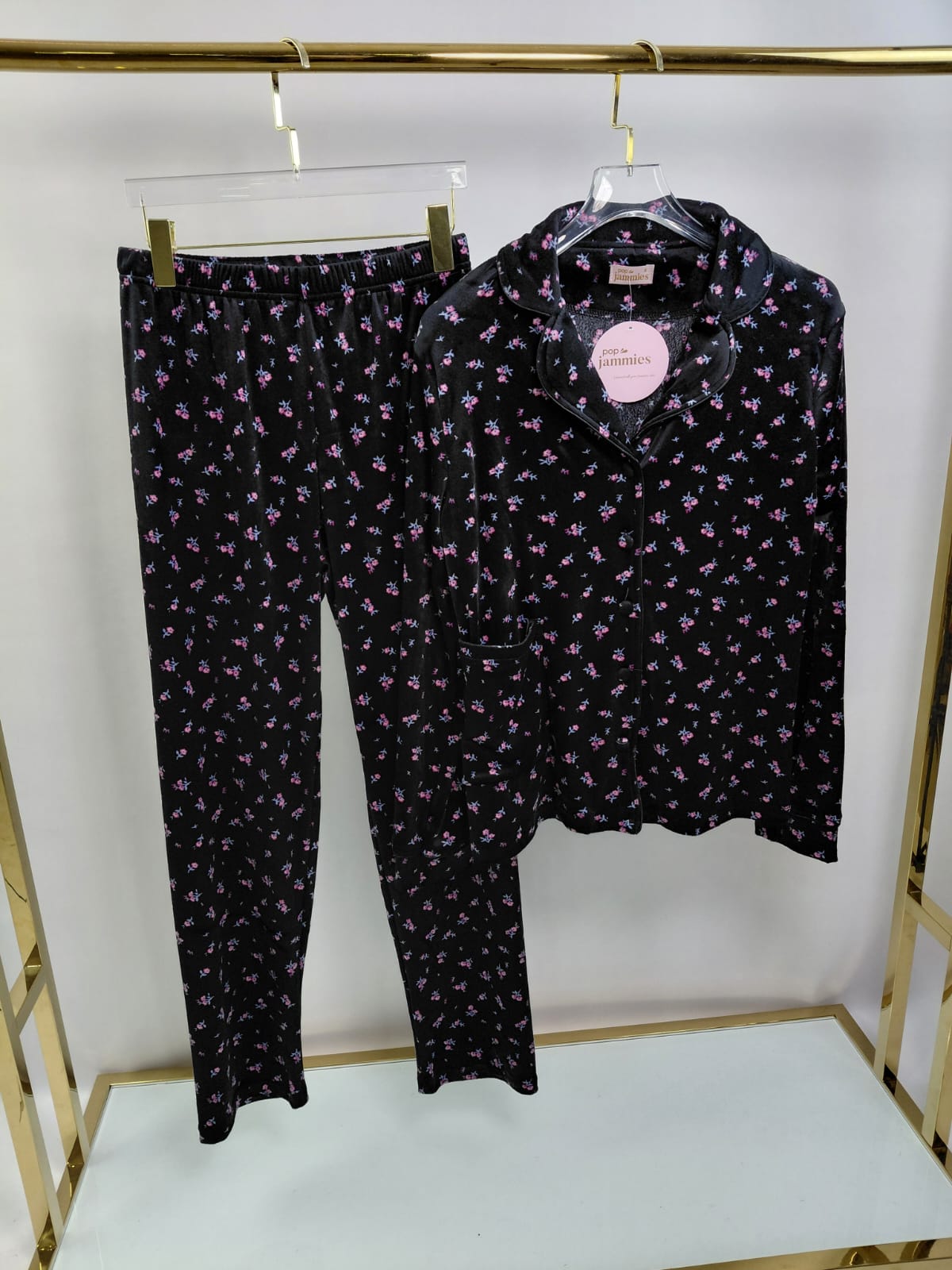 Dream Fleece Button-Up Pants Pajama Set