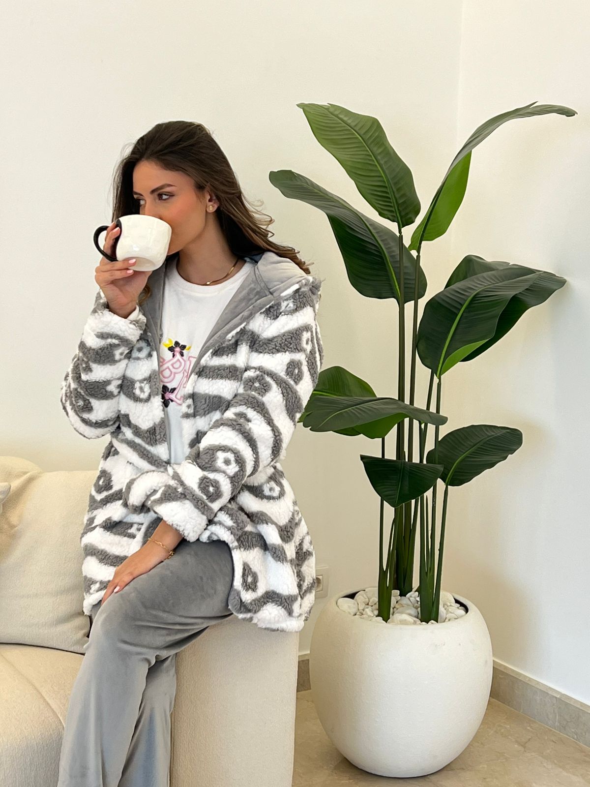 Winter Hygge Pants & Robe Pajama Set