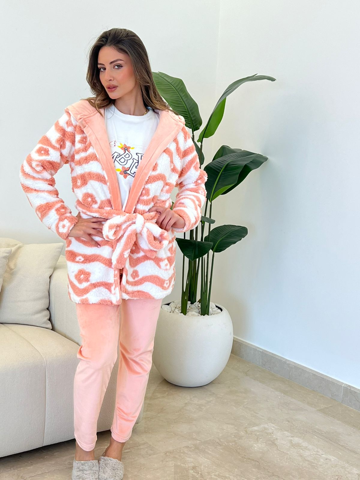 Winter Hygge Pants & Robe Pajama Set