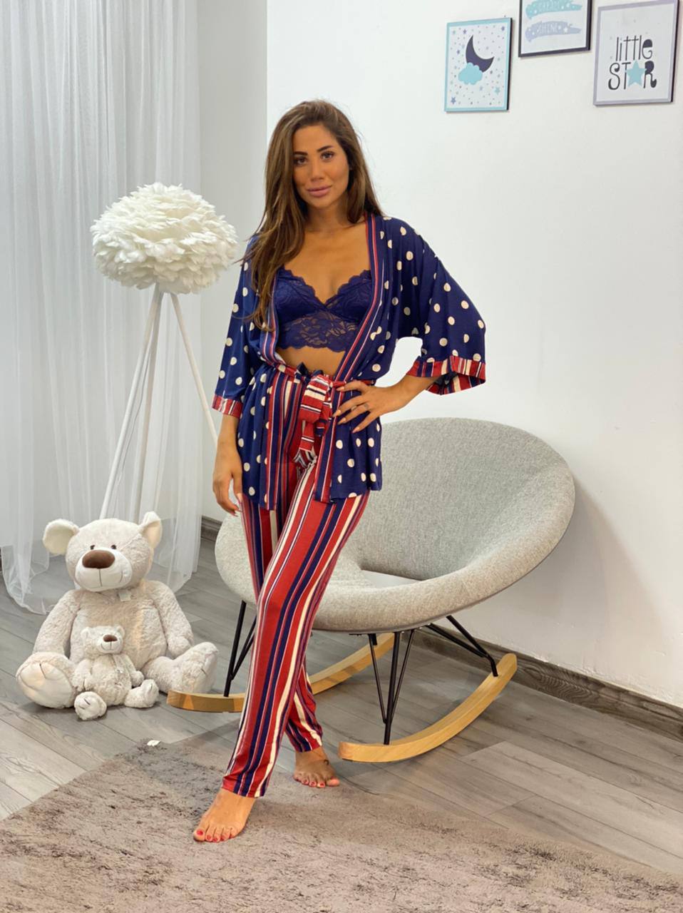 3 Pcs Bra with pants