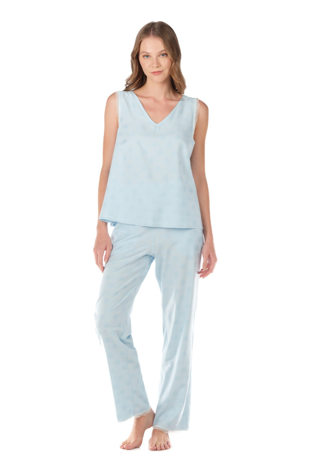 Baby Blue Popjammies Pyjama Set - Comfortable and Stylish Cotton Sleepwear