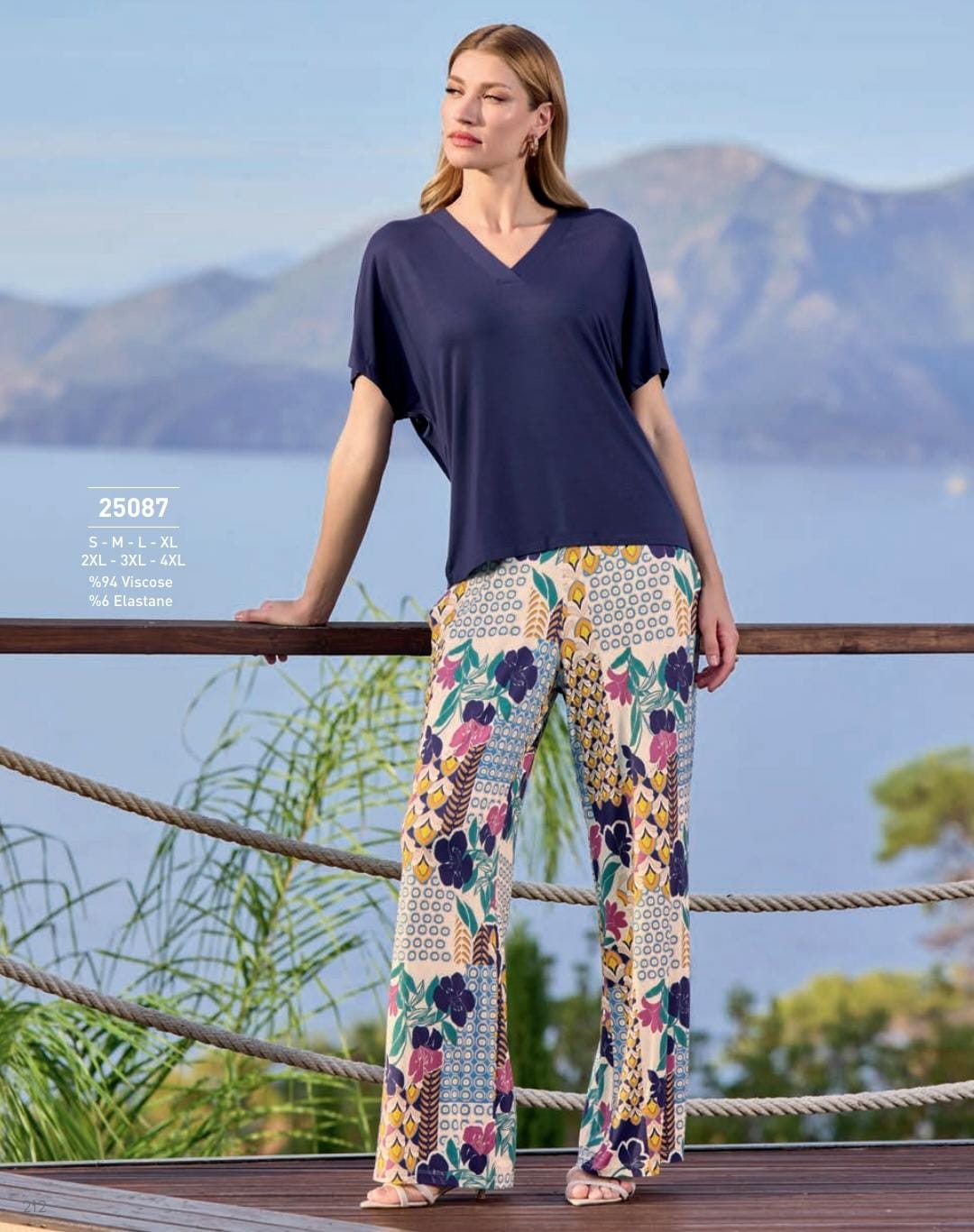 2-piece pants pyjama set. - summer pj - women pajama - pajama - relax - soft - breathable 