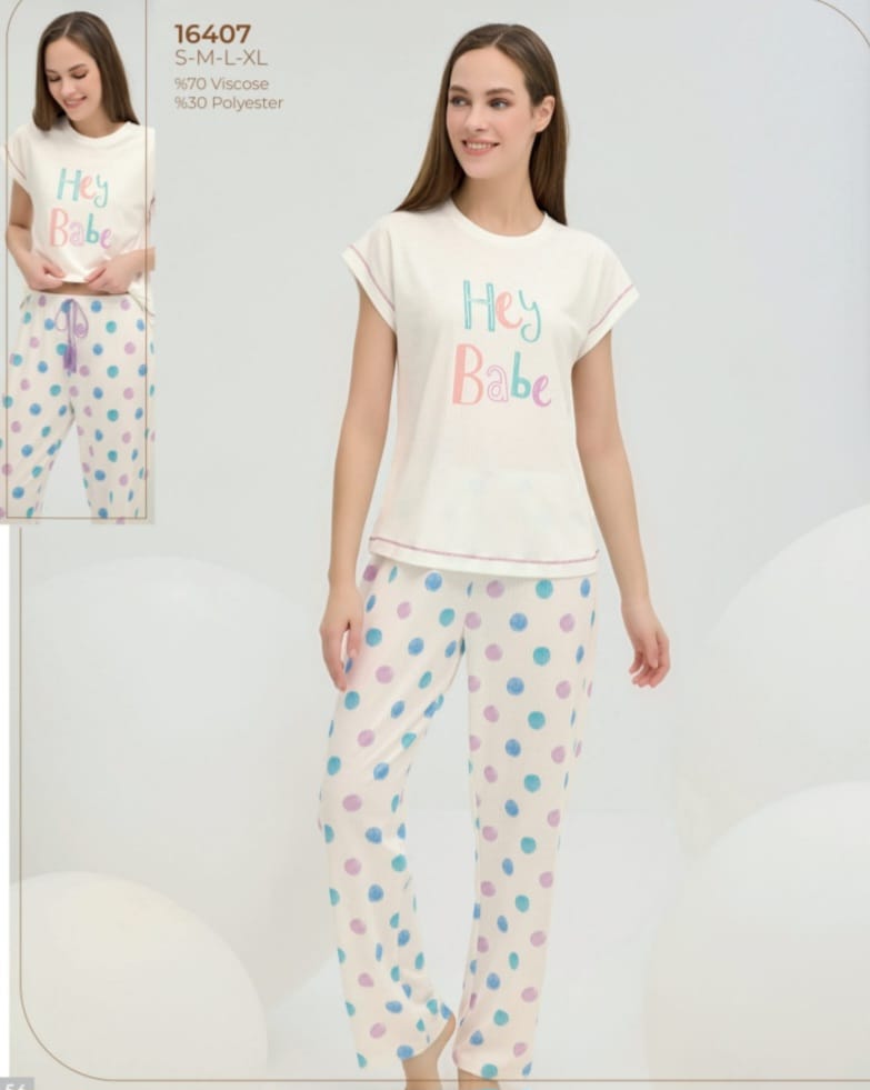 2-piece white summer pyjama set for women - pajama set - summer pajama - women pajama 