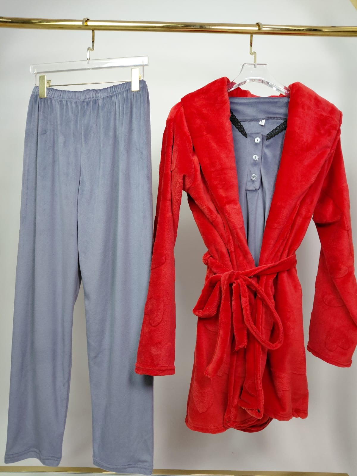 Pajama Set with Robe