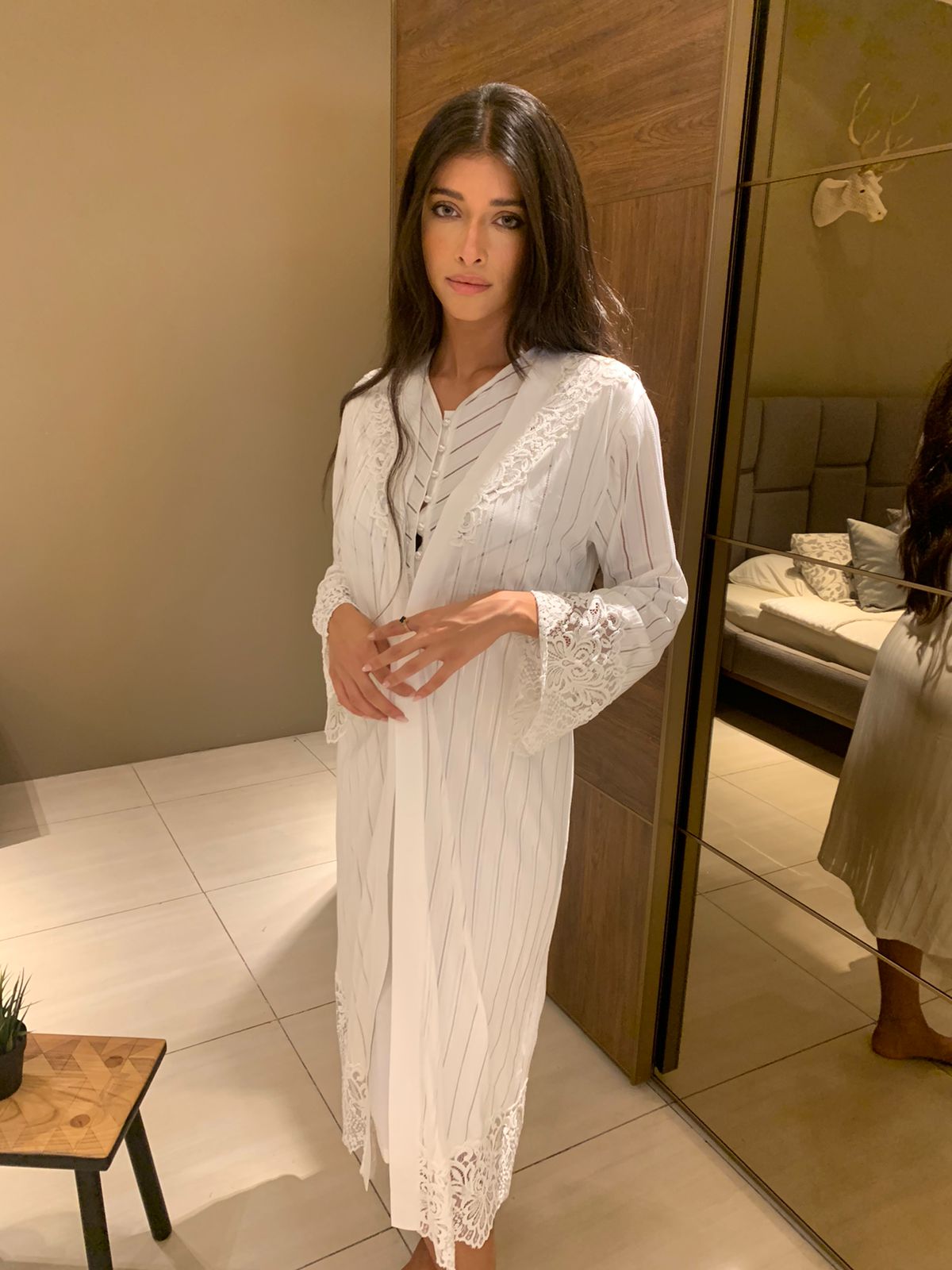 Robe avec peignoir