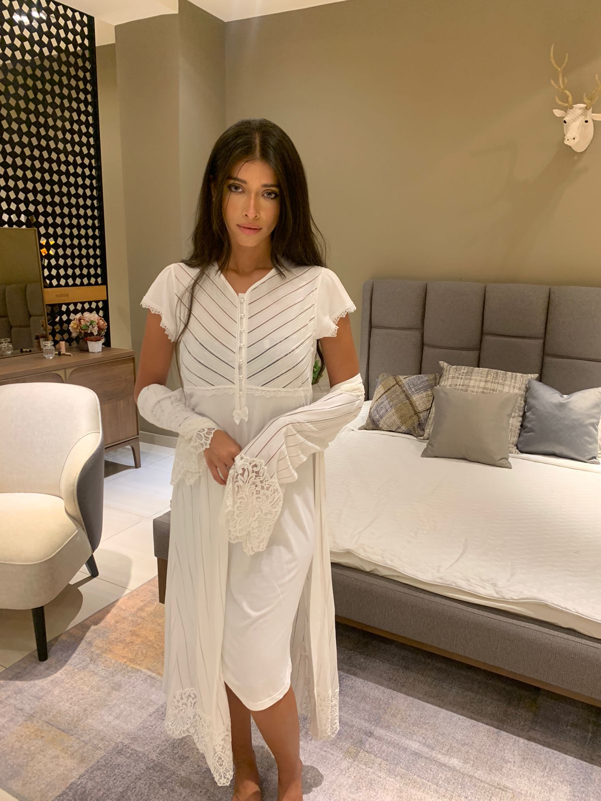 Robe avec peignoir