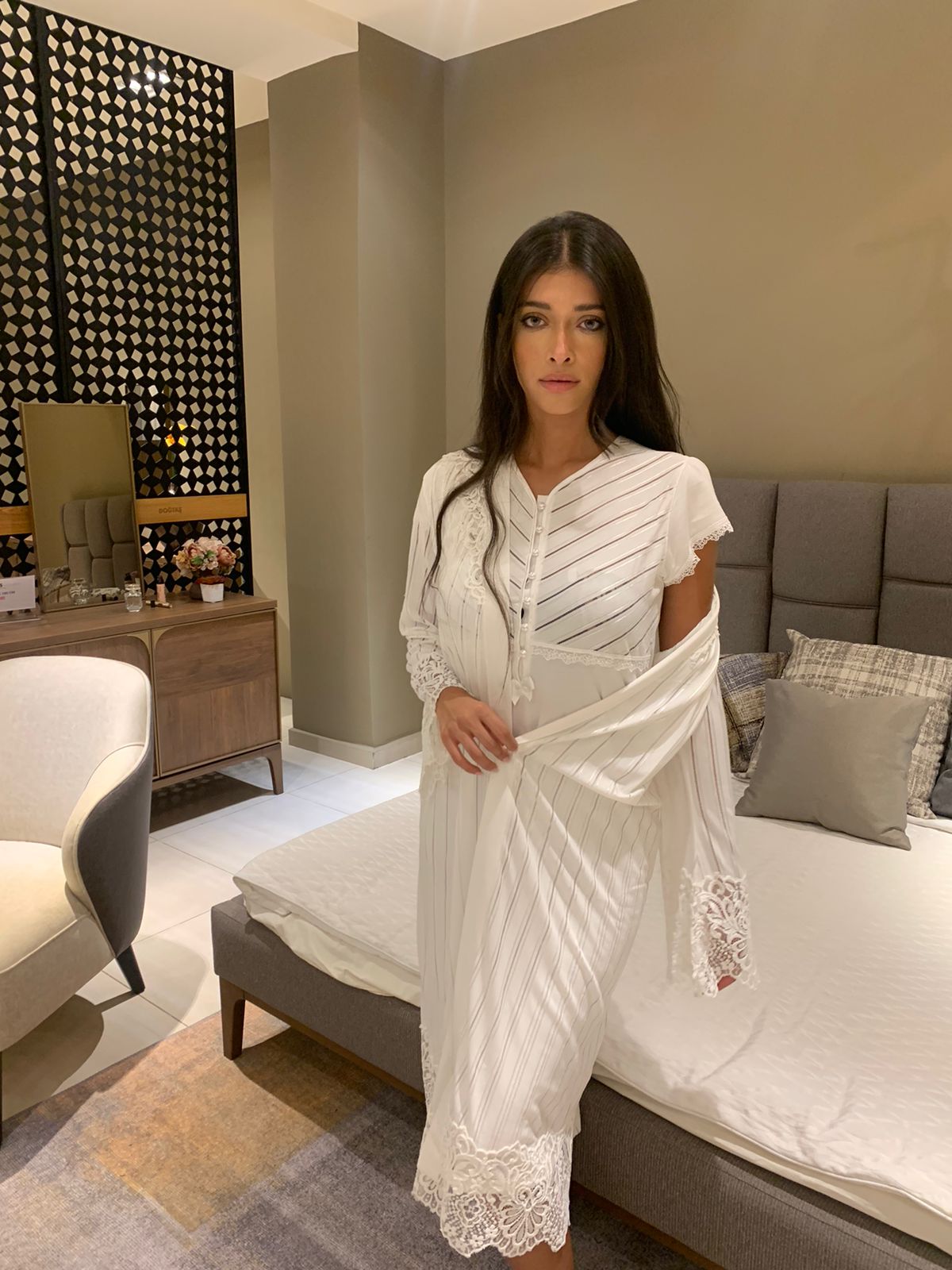 Robe avec peignoir