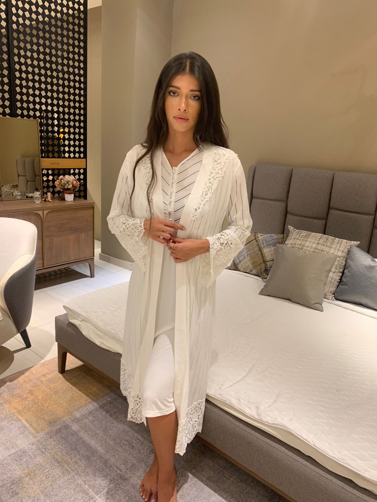 Robe avec peignoir