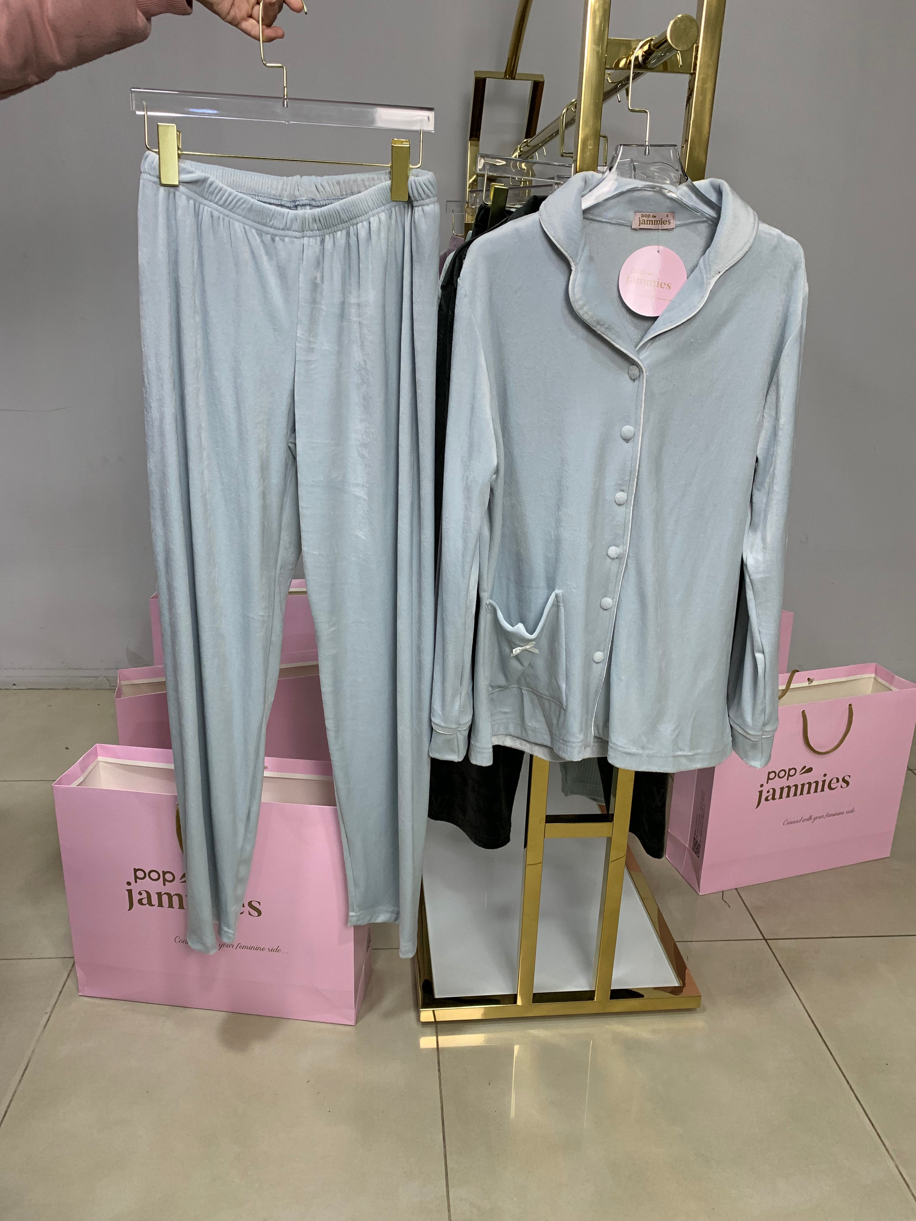 Velvet Pants Pajama Set