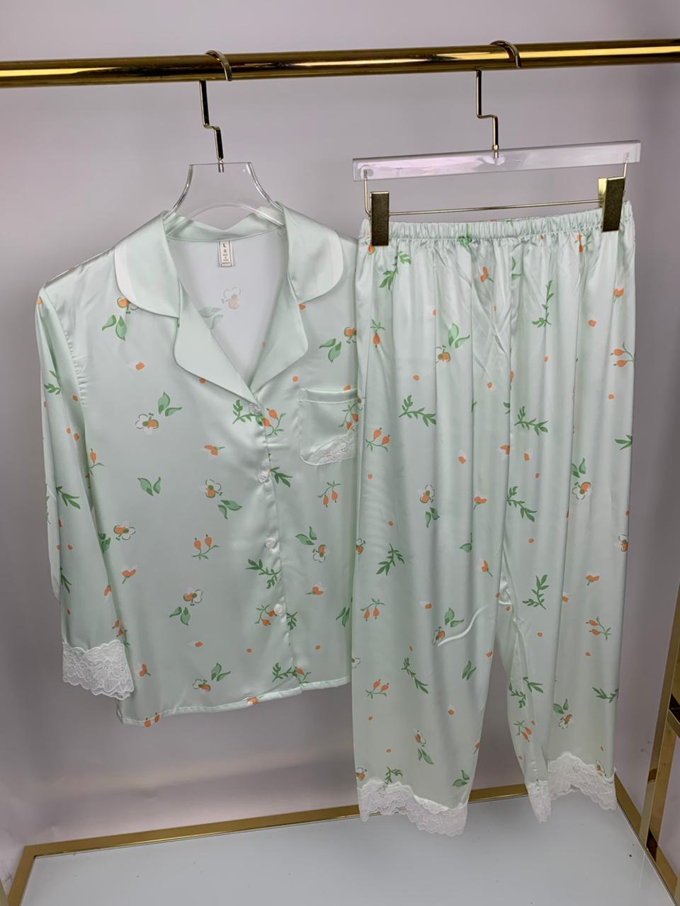 Citrus Bloom Pants Pajama Set