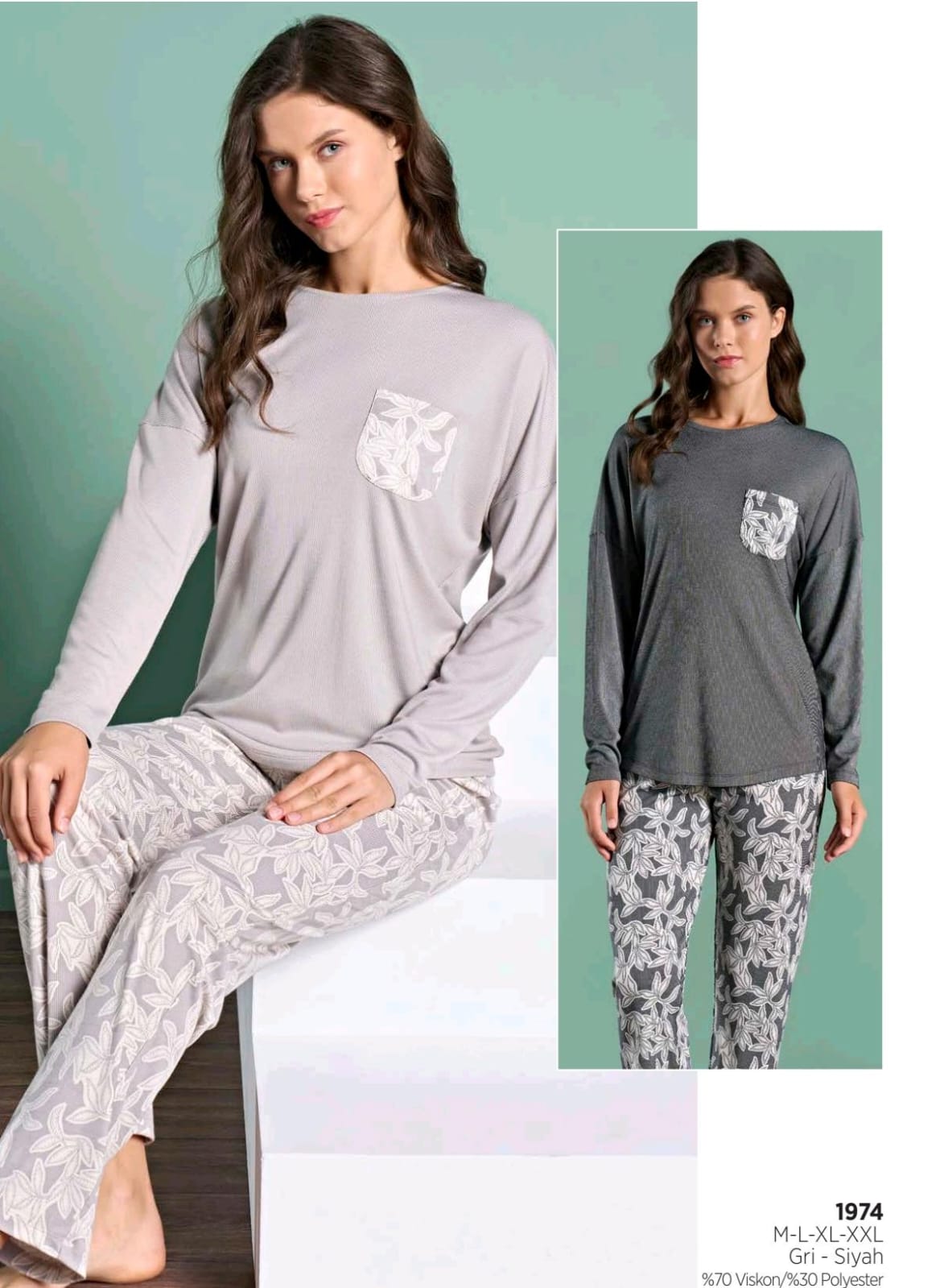 Ash Blossom Pants Pajama Set