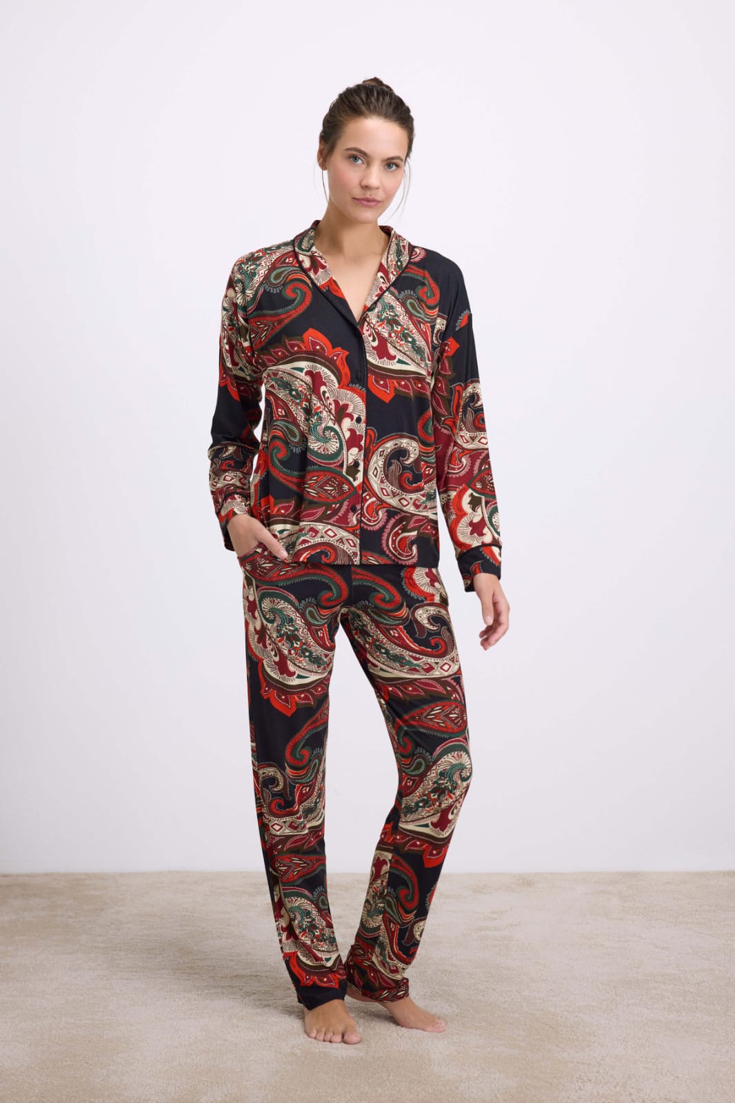 Empress Print Pants Pajama Set