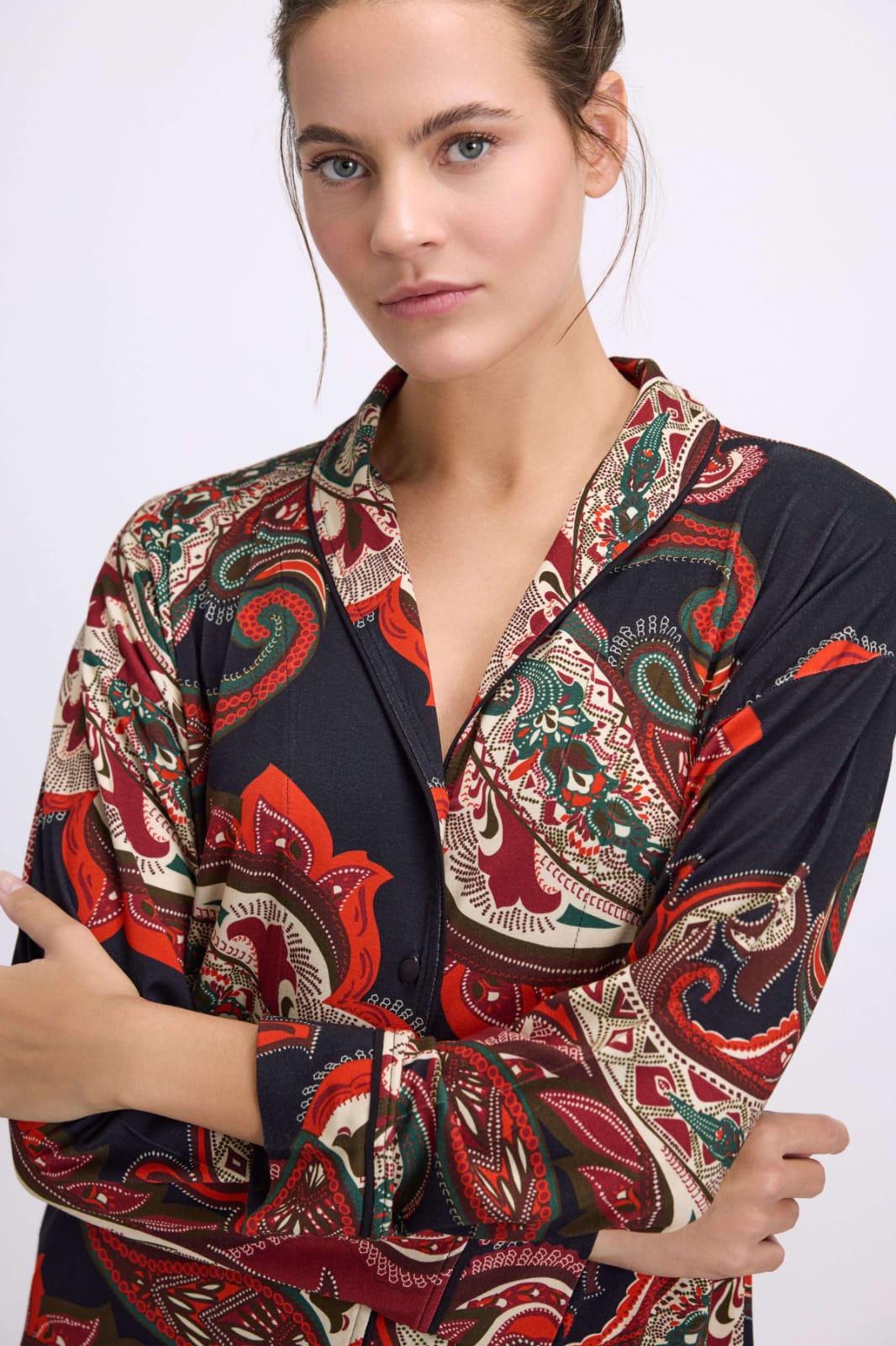 Empress Print Pants Pajama Set