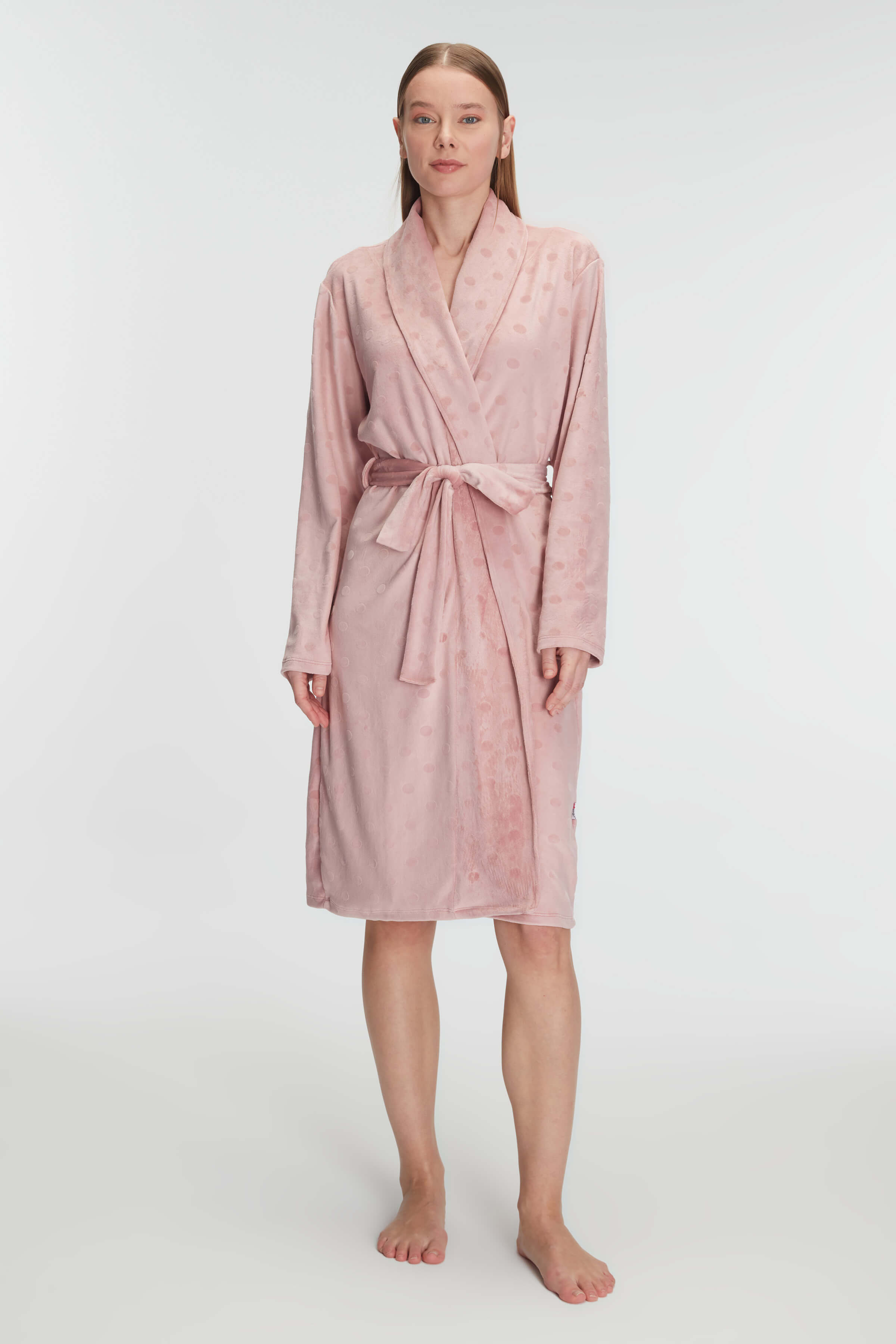 Pink Polka Dot Robe