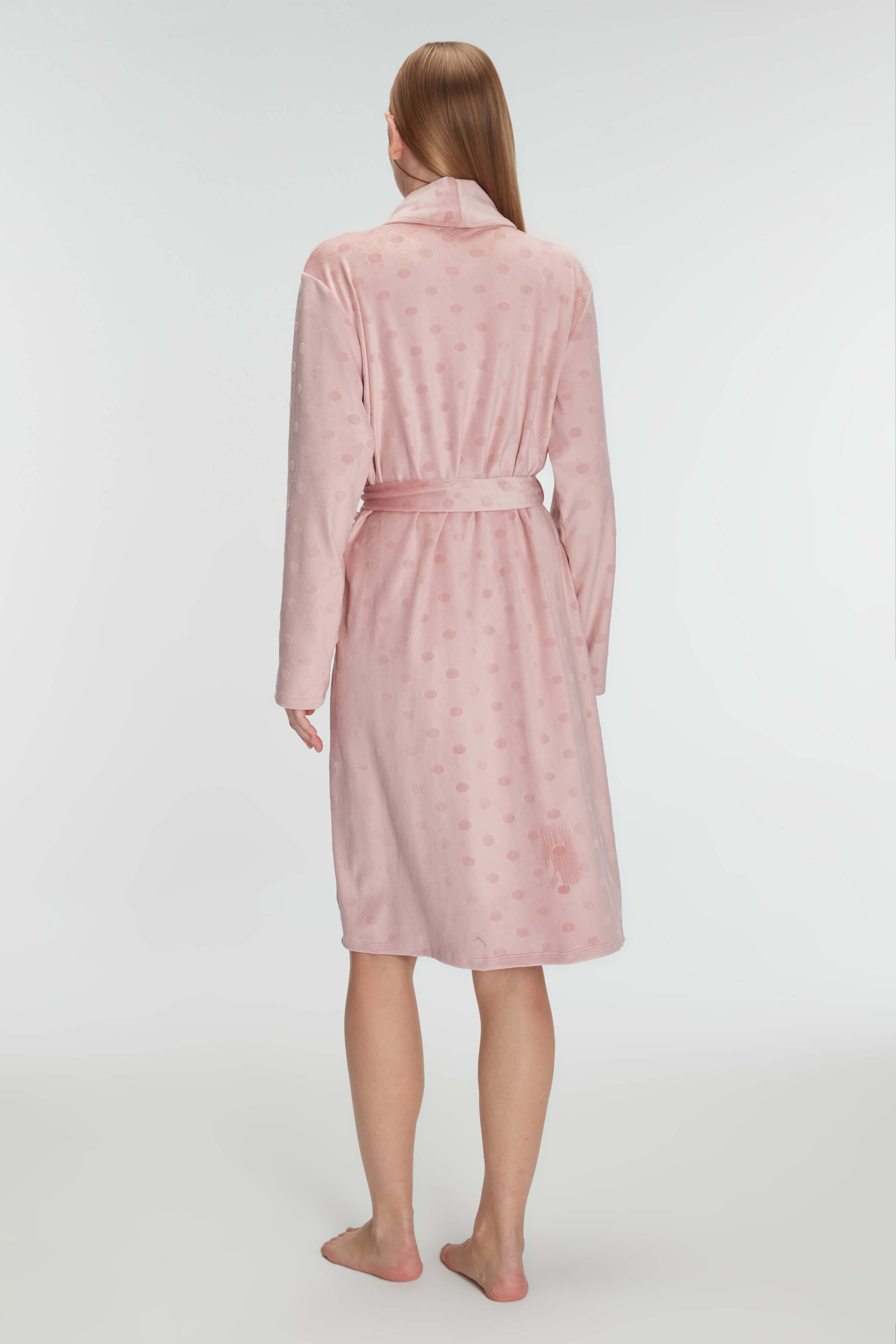 Pink Polka Dot Robe