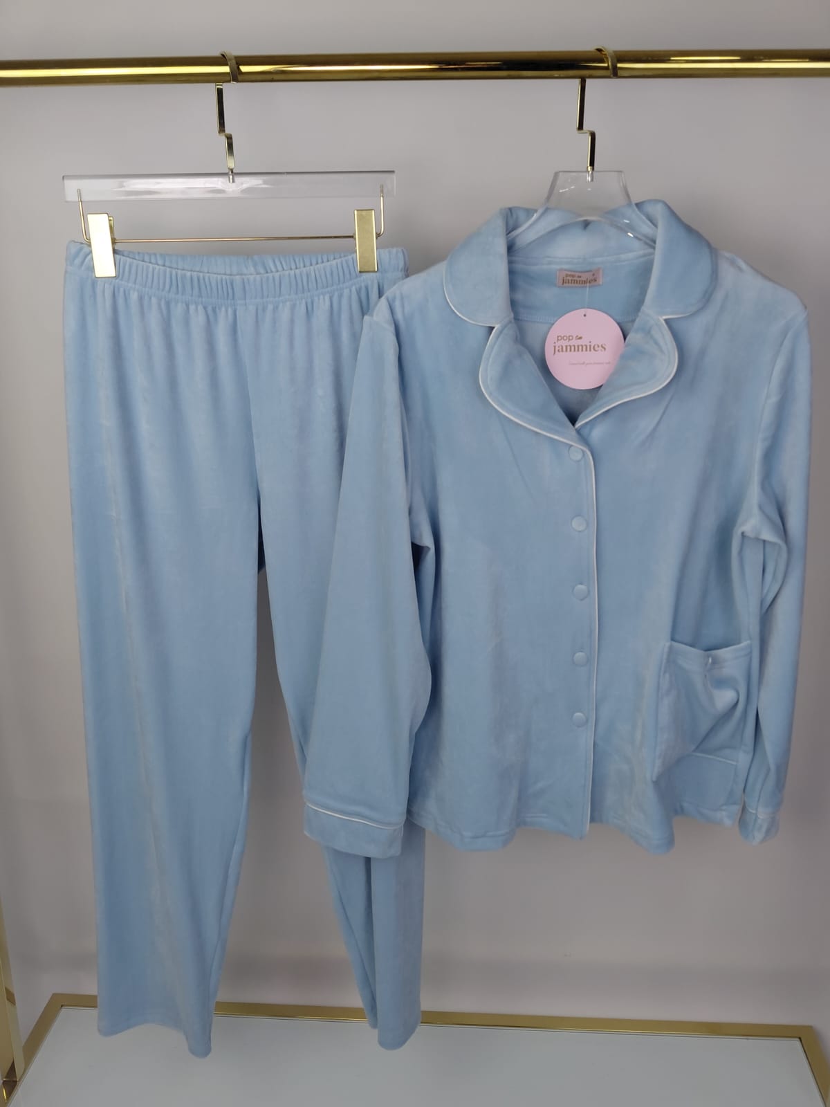 Dream Fleece Button-Up Pants Pajama Set