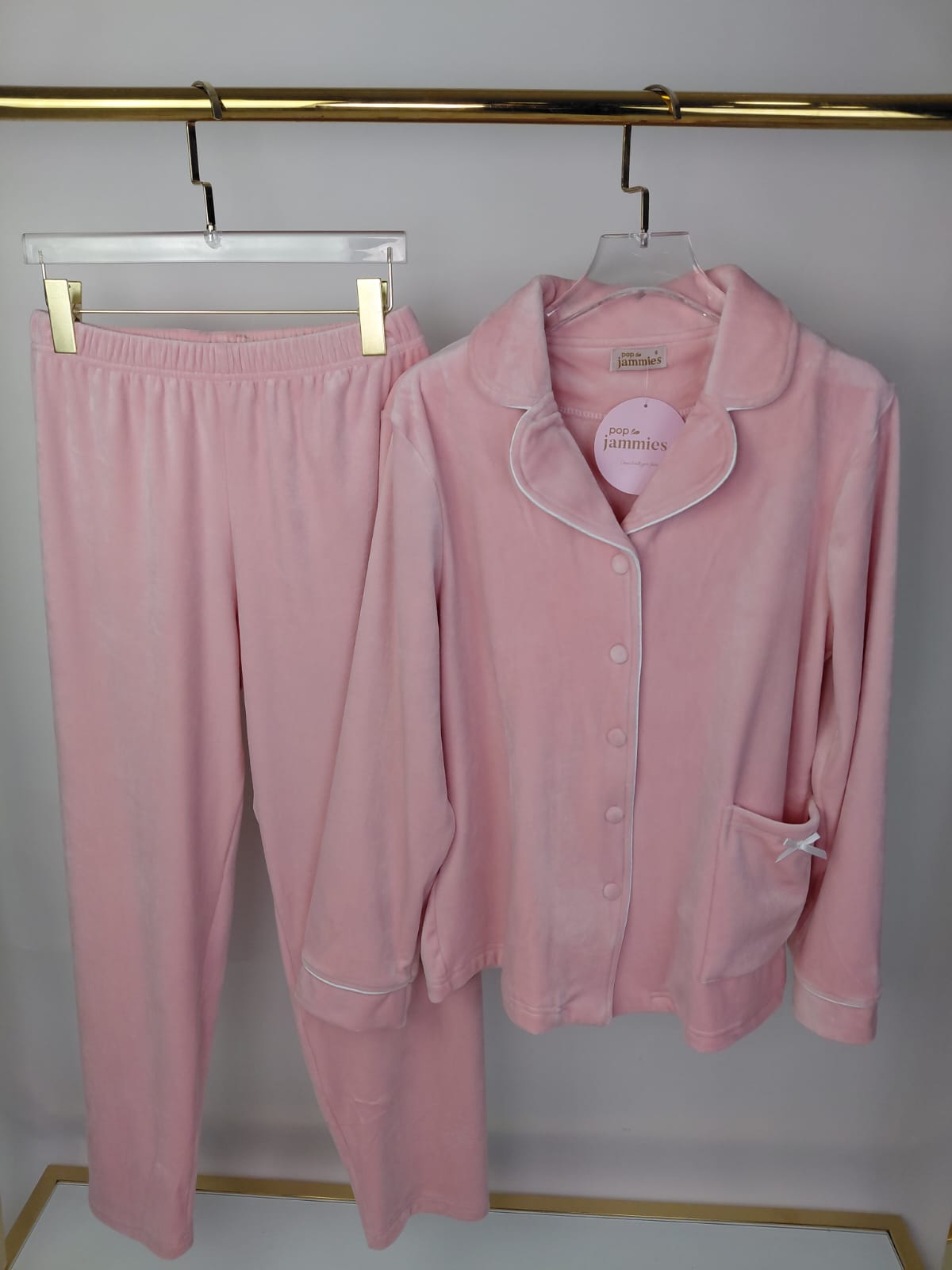 Dream Fleece Button-Up Pants Pajama Set