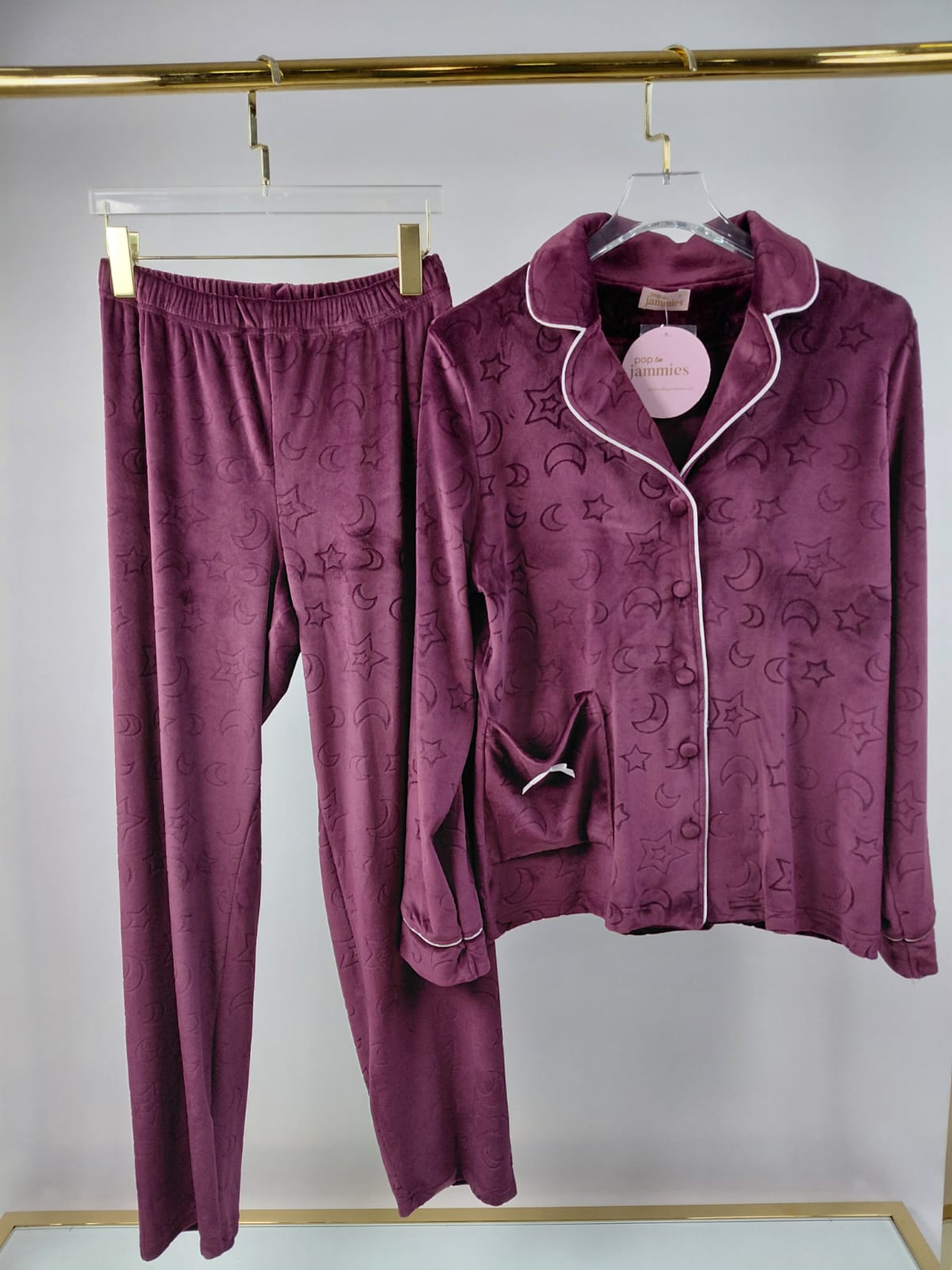 Dream Fleece Button-Up Pants Pajama Set