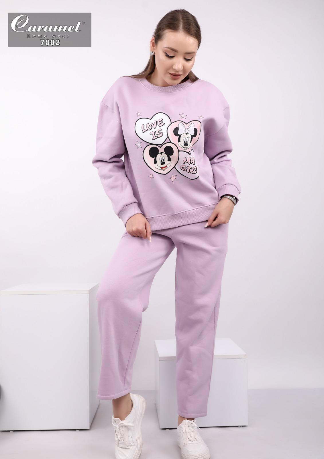 Mickey & Minnie Lilac Pants Pajama Set
