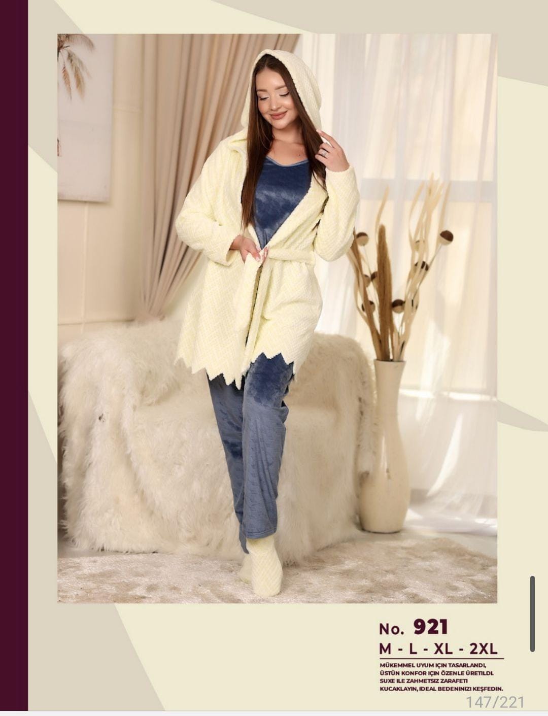 Ochre Night Pants Pajama Set