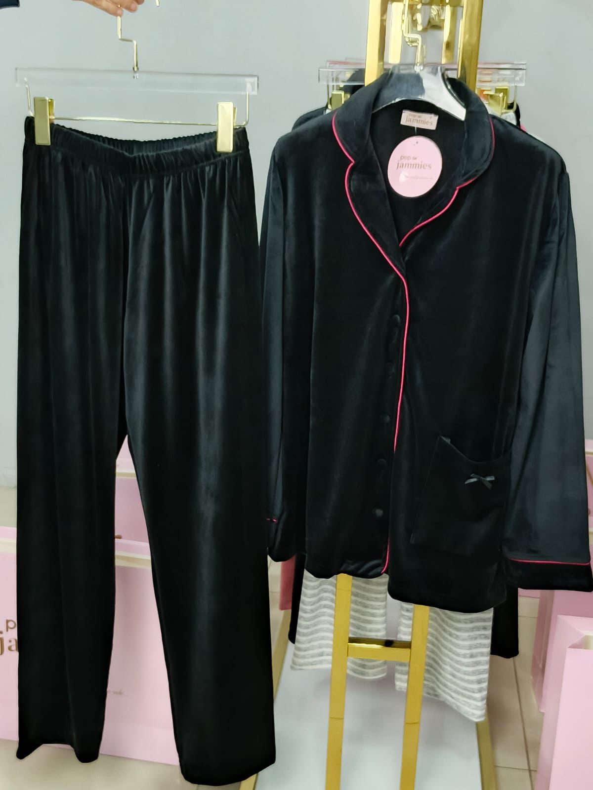 Velvet Pants Pajama Set