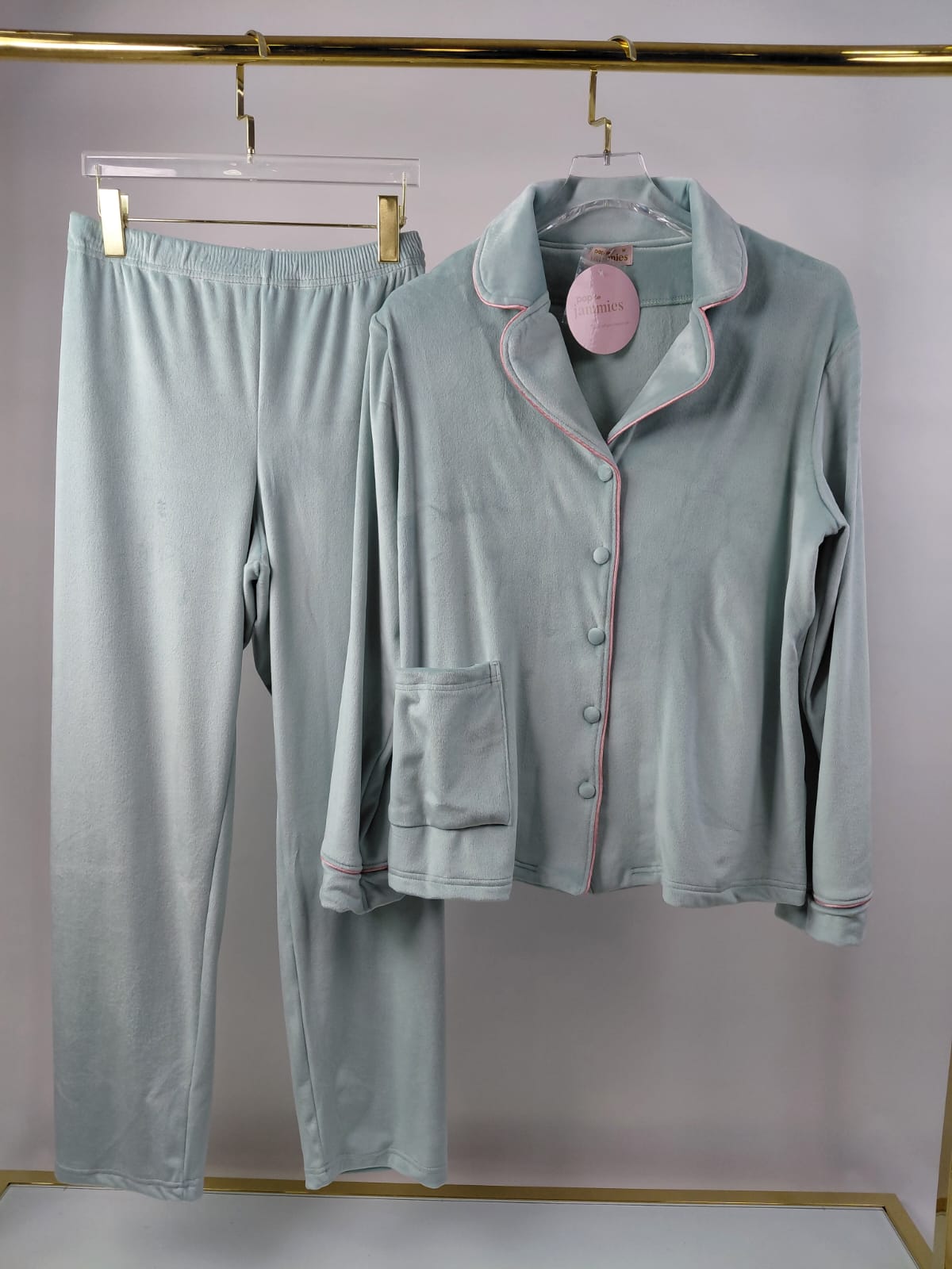 Dream Fleece Button-Up Pants Pajama Set