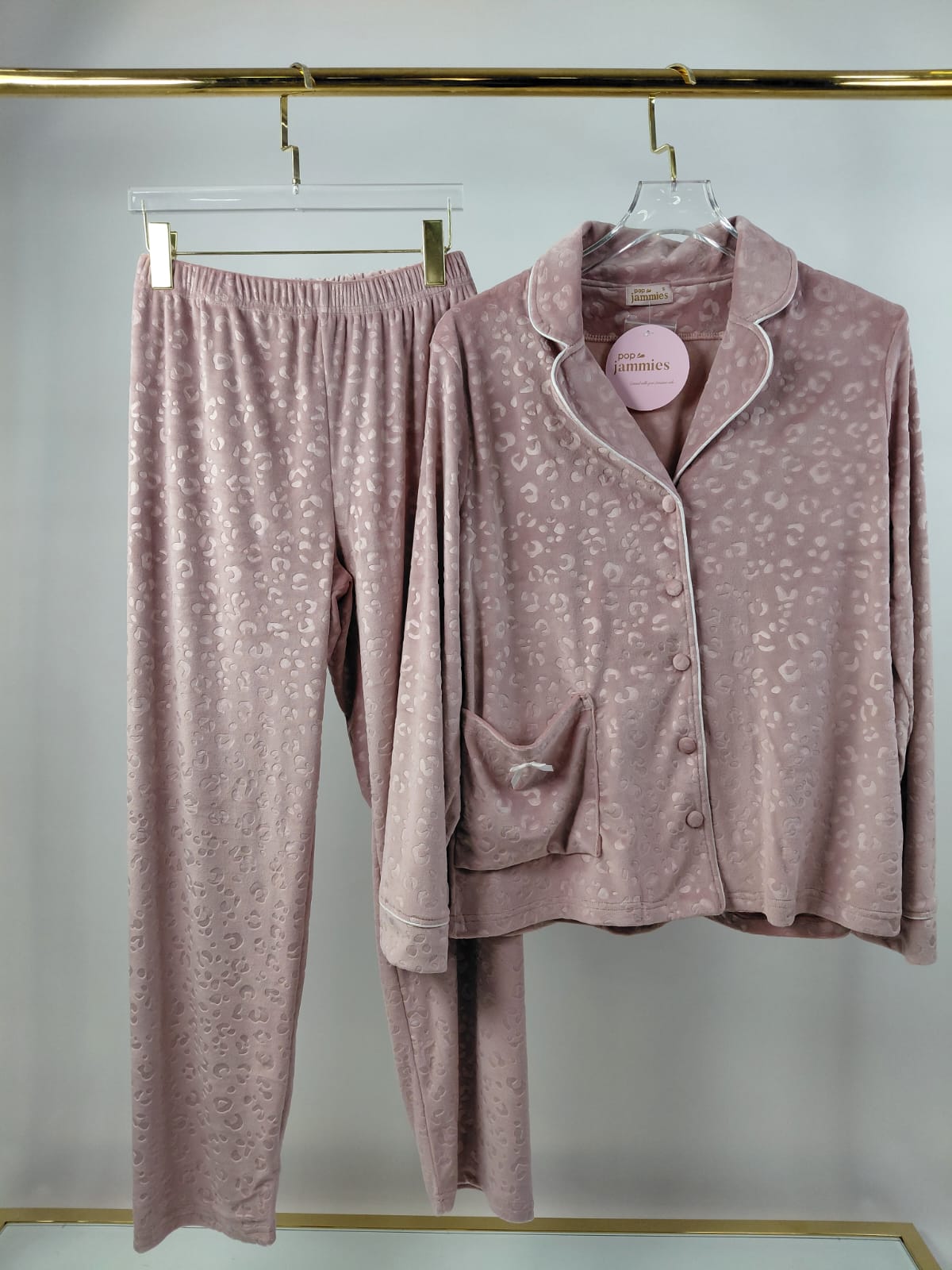 Dream Fleece Button-Up Pants Pajama Set
