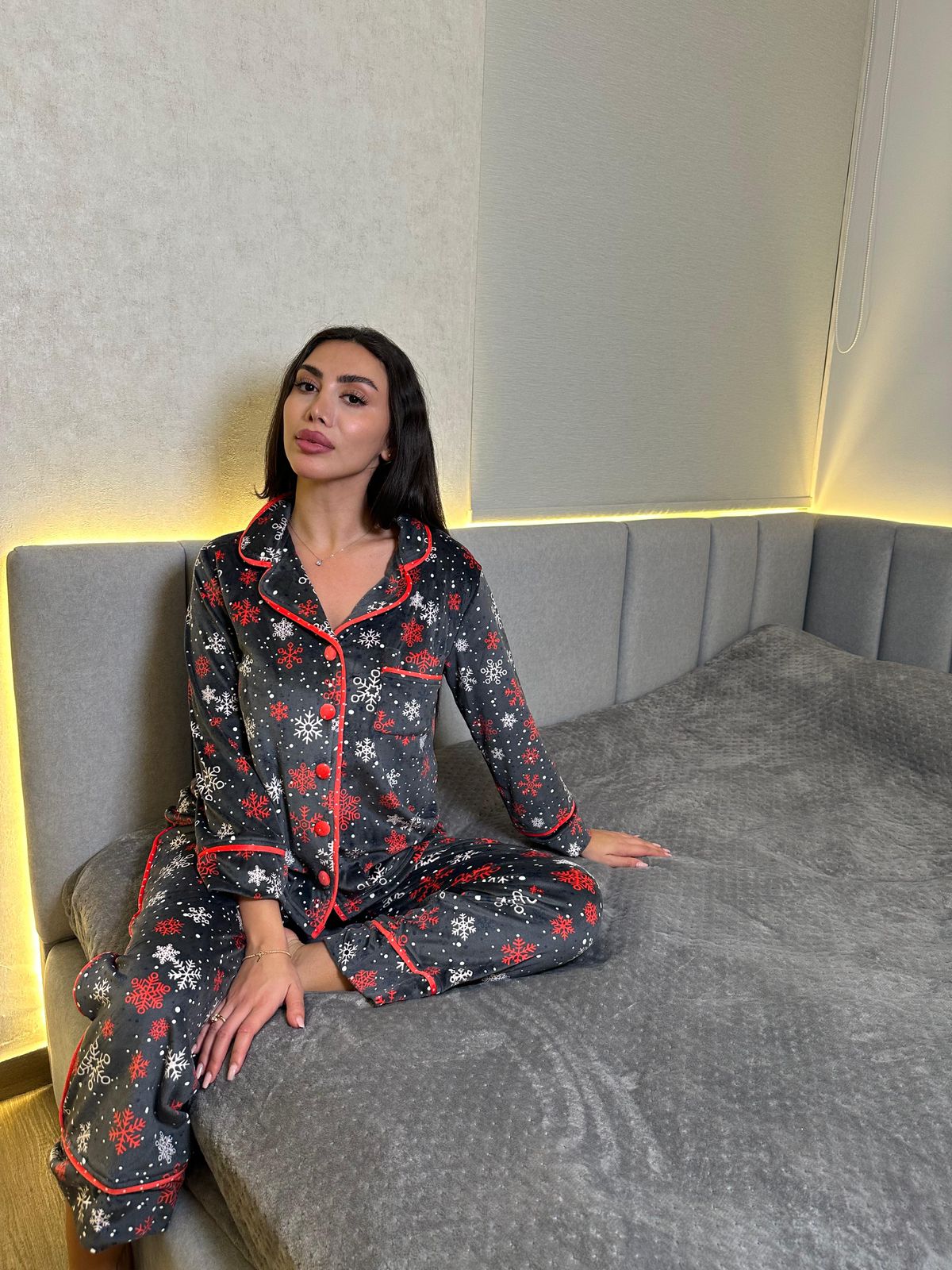 Winter Frost Flannel Pants Pajama Set