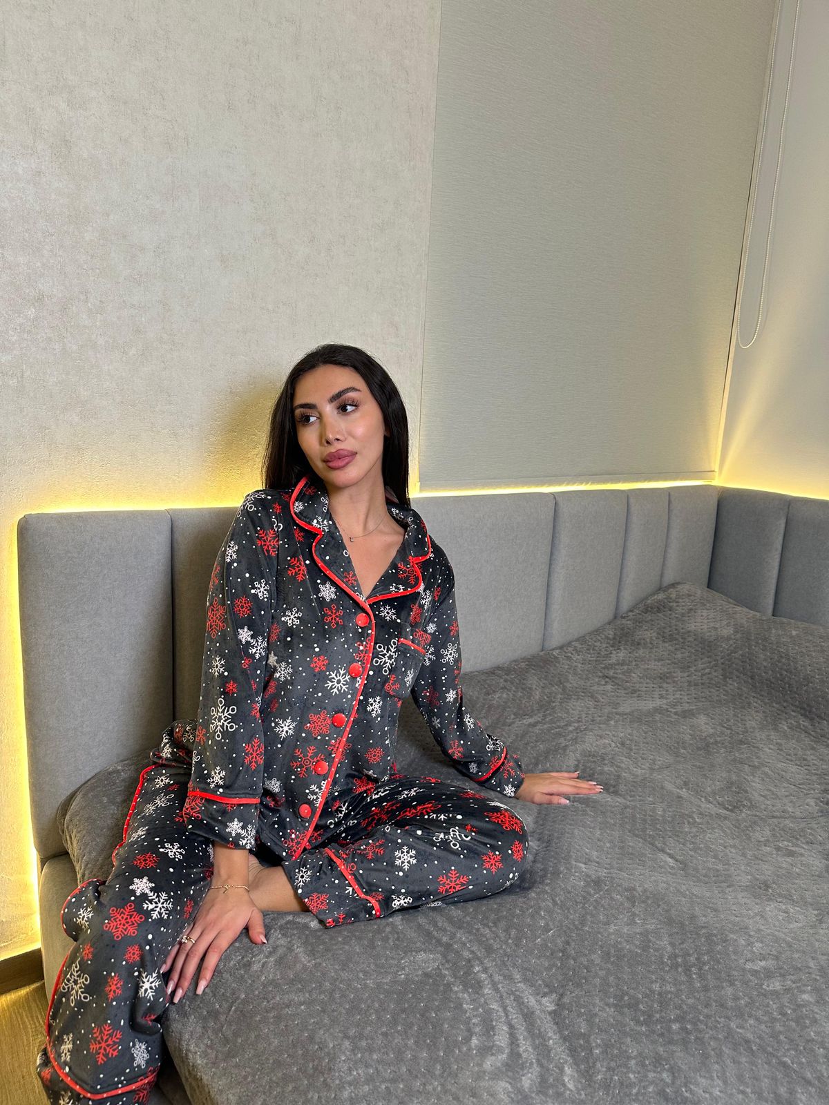 Winter Frost Flannel Pants Pajama Set